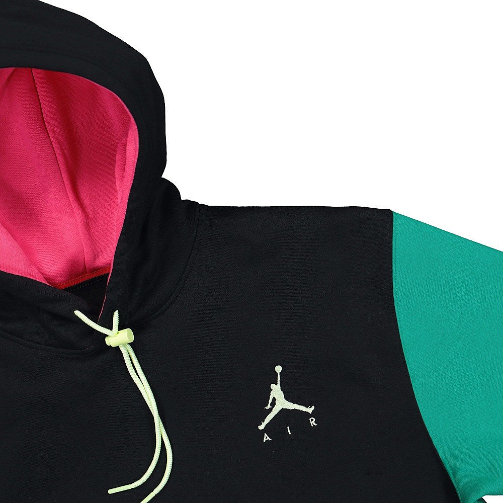 Jordan Air Jordan Jumpman Fleece Pullover Black / Court Purple / Barely Volt Sweatshirts Close-up | Overkill