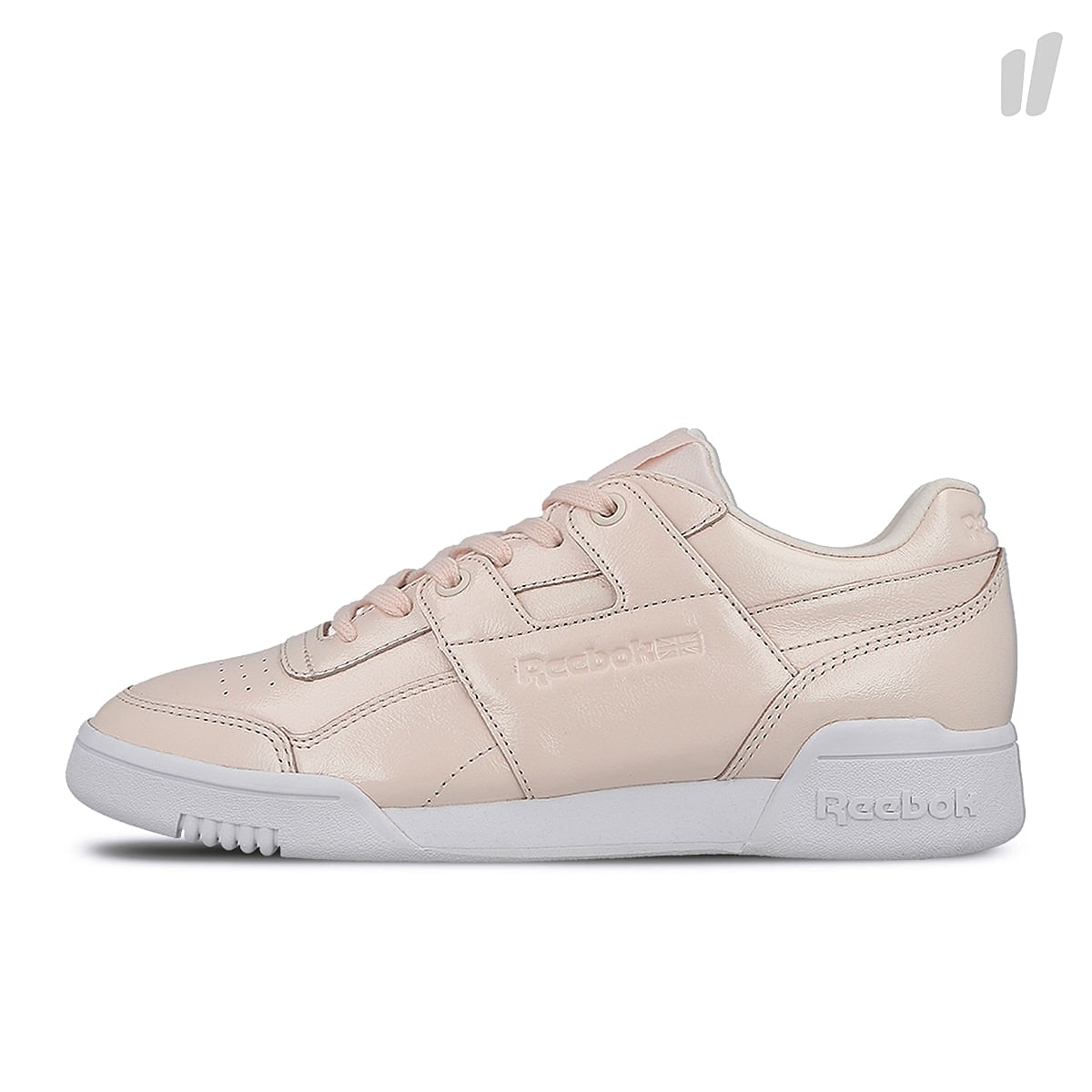 Reebok wmns workout lo plus iridescent Pale Pink / White Sneakers CM8951 | Overkill