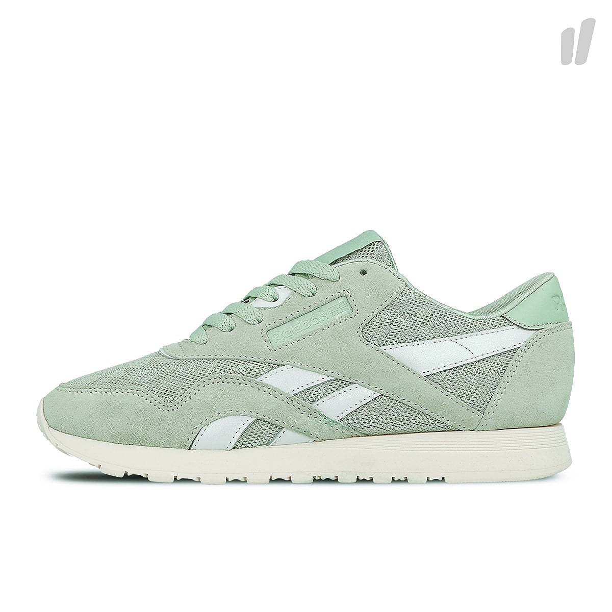 Reebok wmns classic nylon gold pastel Eucalyptus / Chalk Sneakers CN112 | Overkill