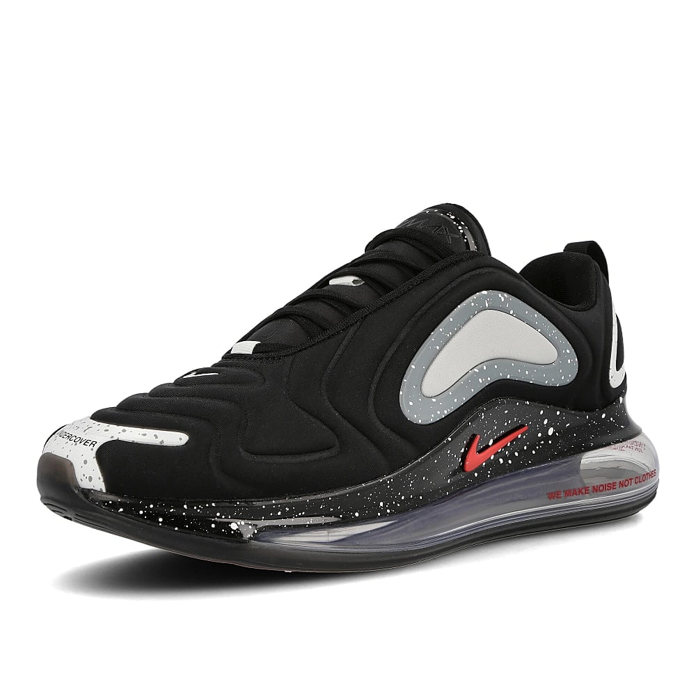 Nike Undercover x Nike Air Max 720 Black-University Red Sneakers Close Up | Overkill