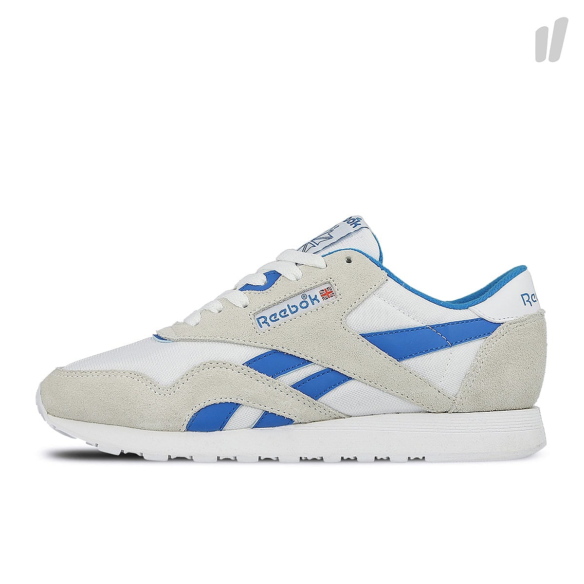 Reebok wmns cl nylon White / Cycle Blue Sneakers CN3263 | Overkill