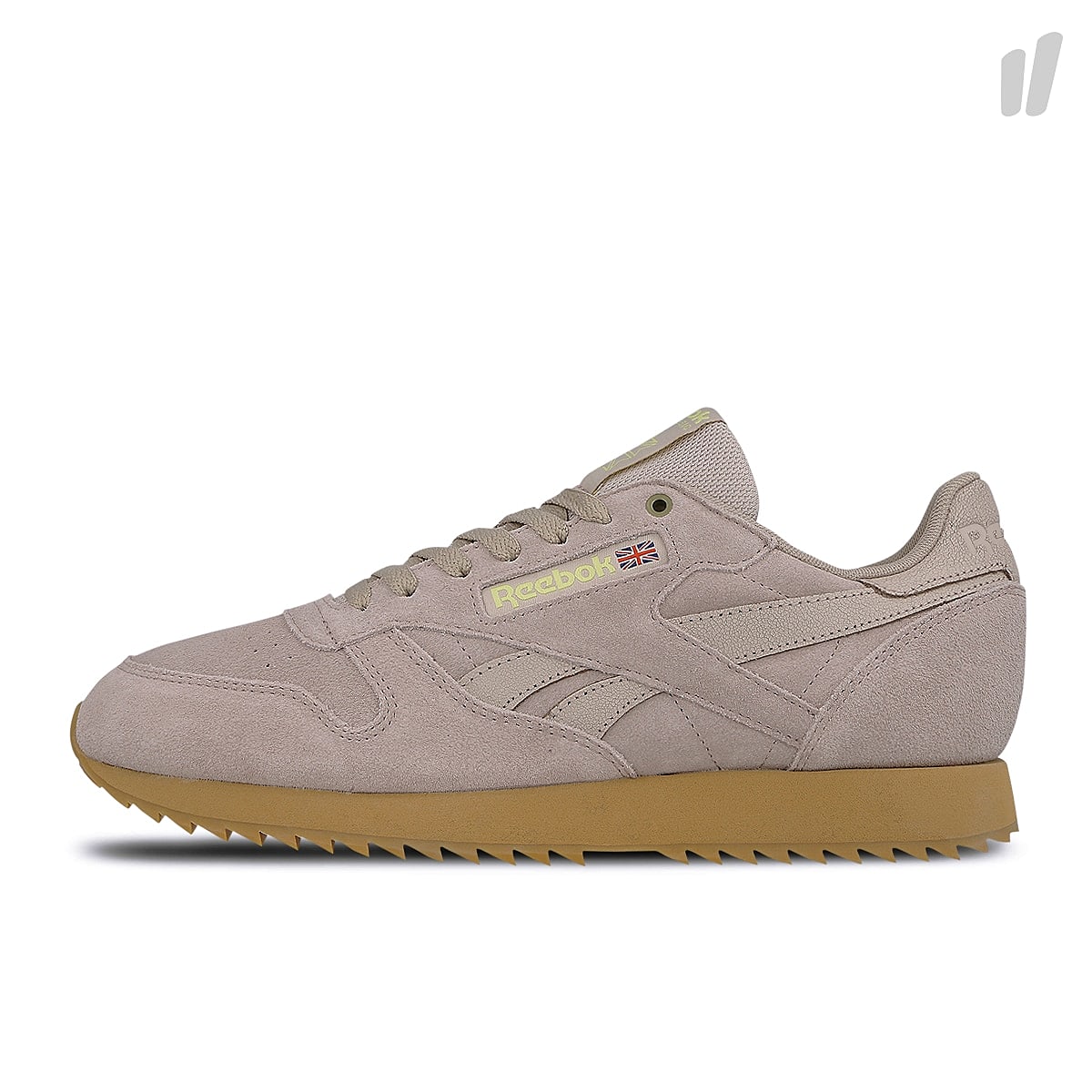 Reebok classic leather mu Ripple - Grey / Yellow / Gum Low Top Sneakers CN3872 | Overkill