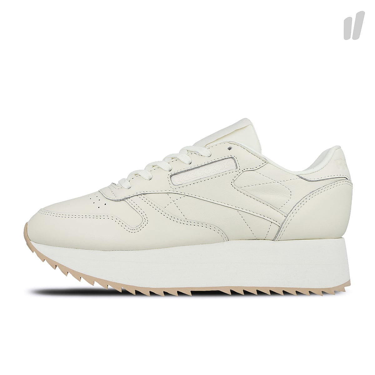 Reebok wmns classic leather double Chalk-Bare Beige Sneakers CN5491 | Overkill