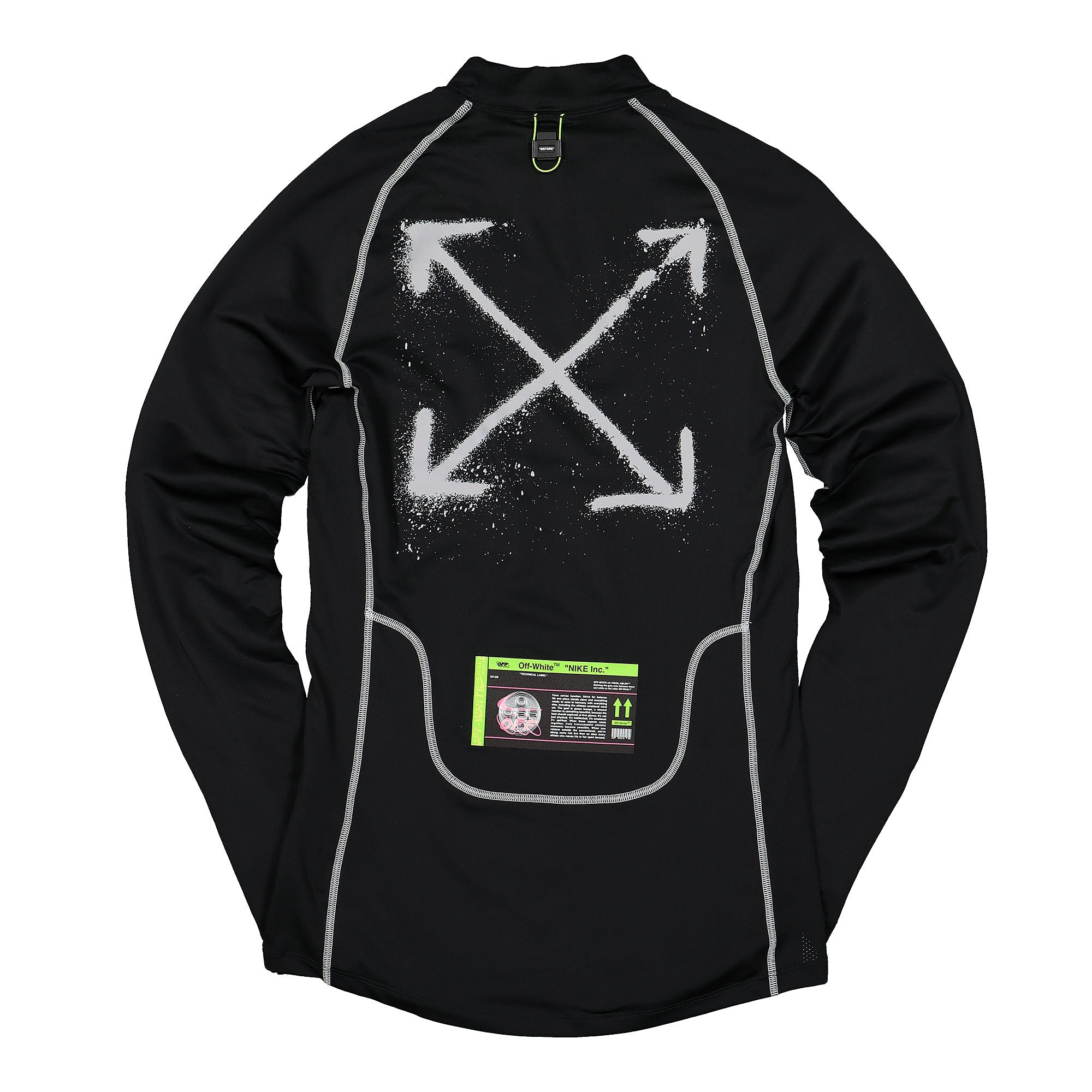 Nike Off-White x Nike NRG Pro Longsleeve Top Black Longsleeves Material | Overkill