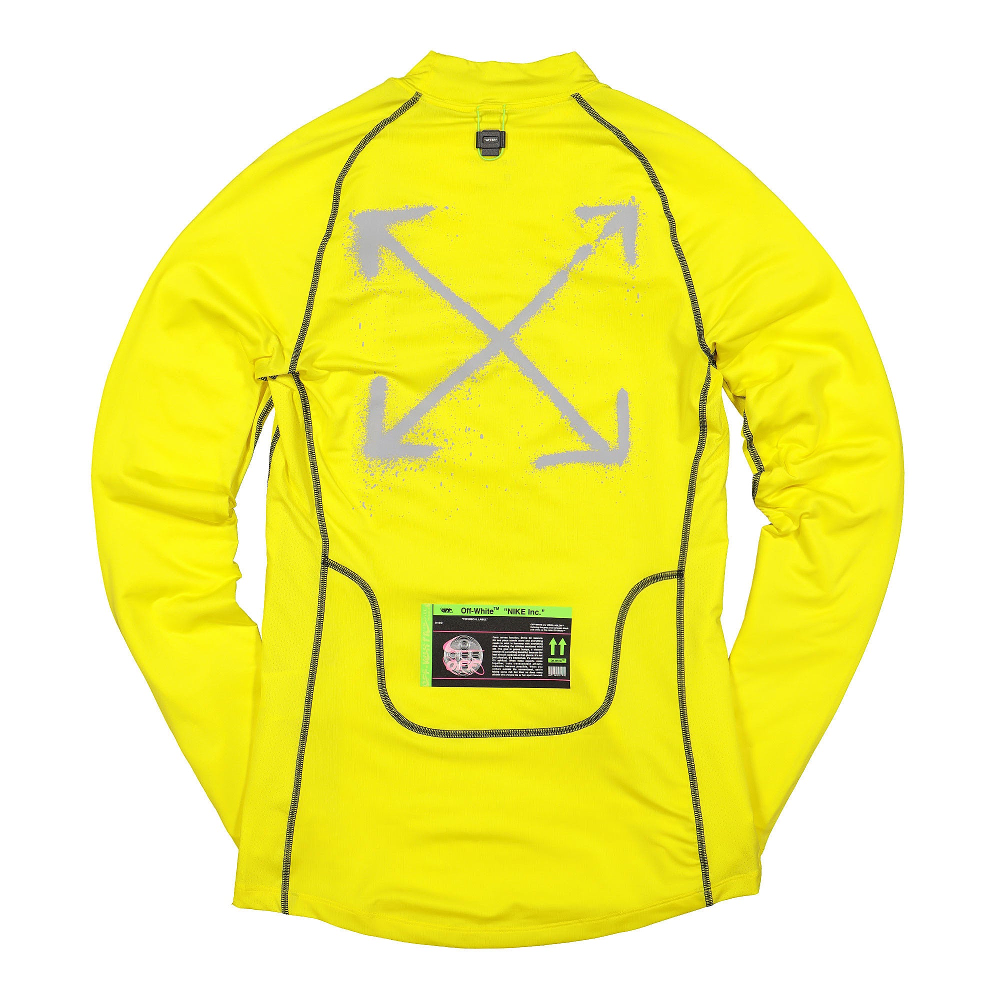 Nike Off-White x Nike NRG Pro Longsleeve Top Opti Yellow Longsleeves Material | Overkill