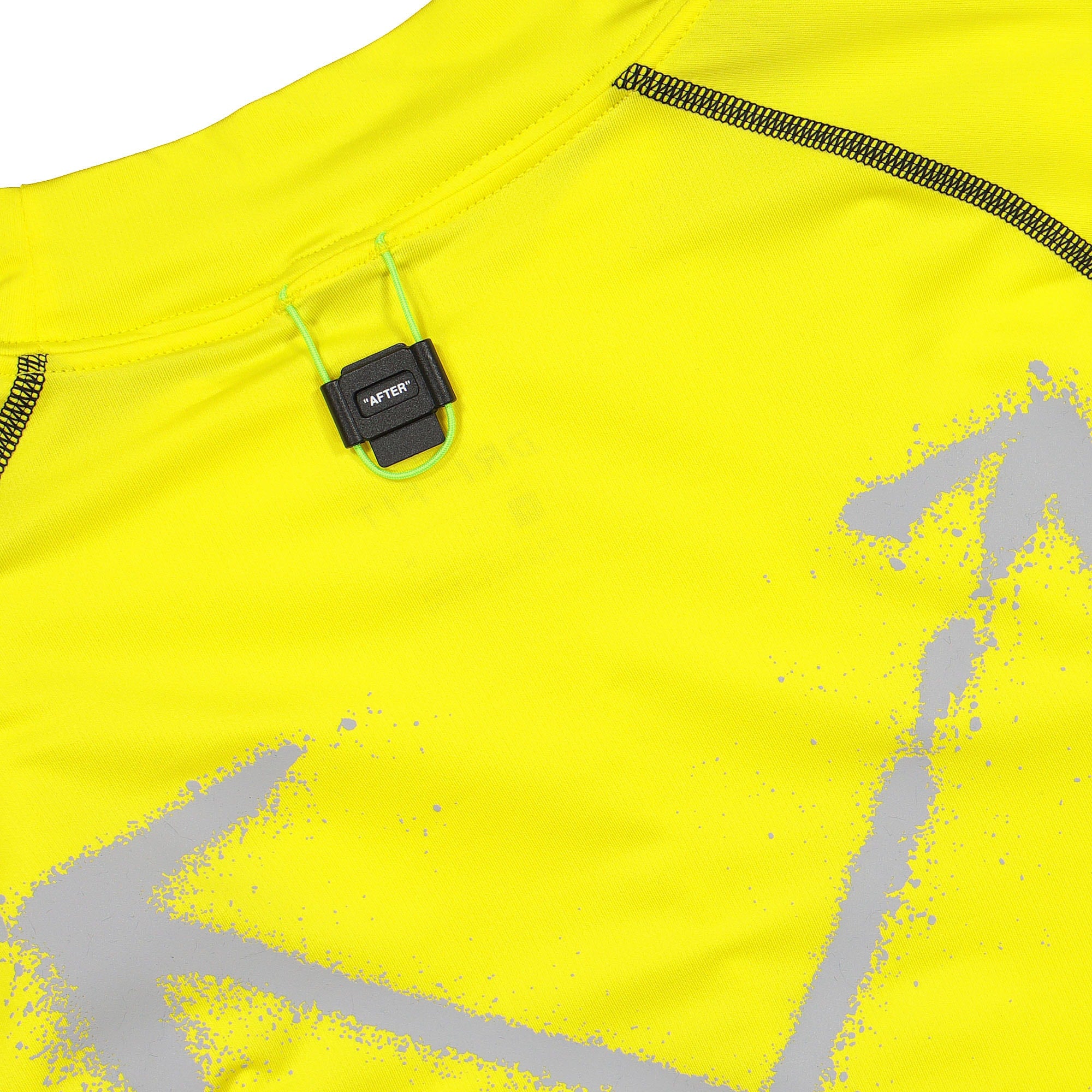 Nike Off-White x Nike NRG Pro Longsleeve Top Opti Yellow Longsleeves Close-up | Overkill