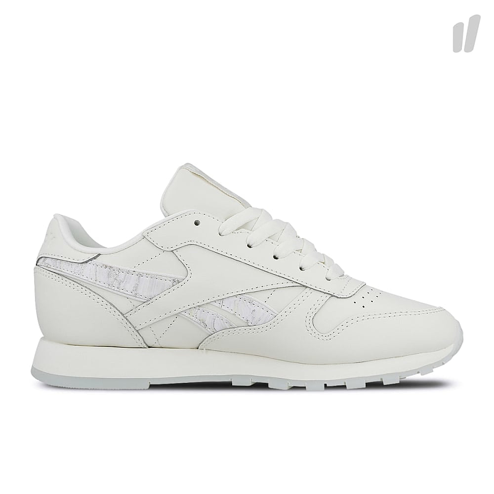 Reebok wmns classic leather Chalk-White-Yellow-Grey Sneakers Silhouette | Overkill