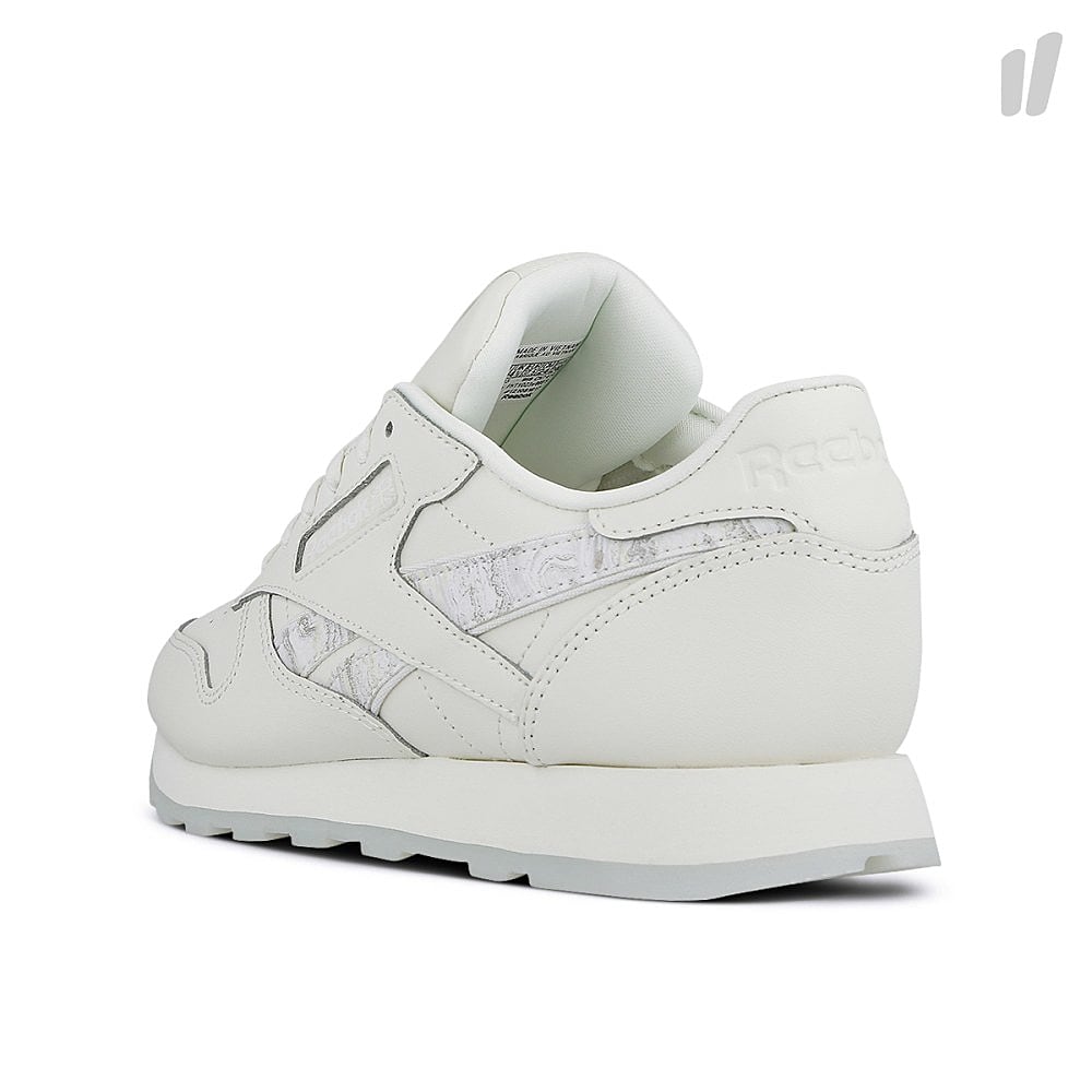 Reebok wmns classic leather Chalk-White-Yellow-Grey Sneakers Material | Overkill