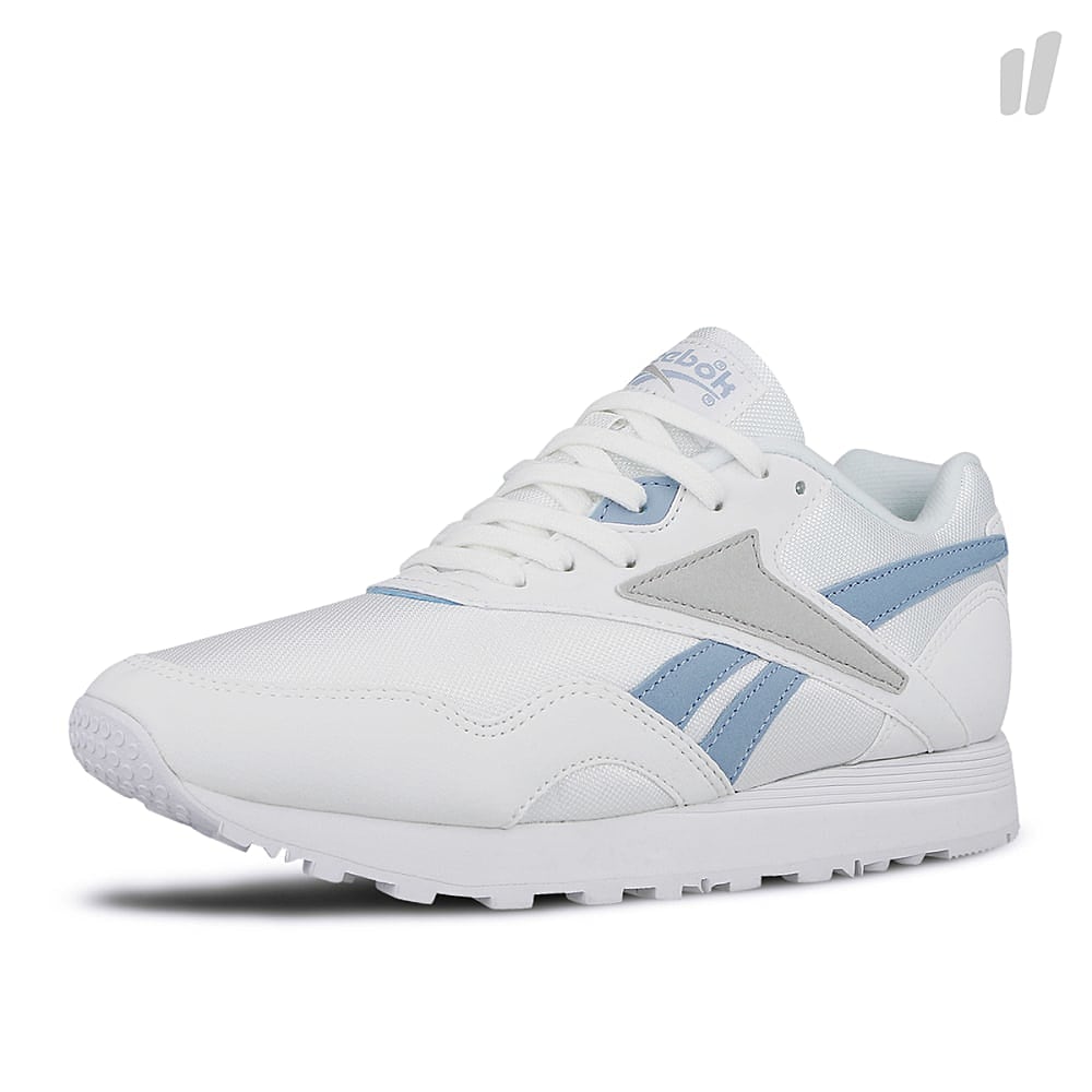 Reebok rapide mu White-Aviator Blue-Grey Sneakers Close Up | Overkill