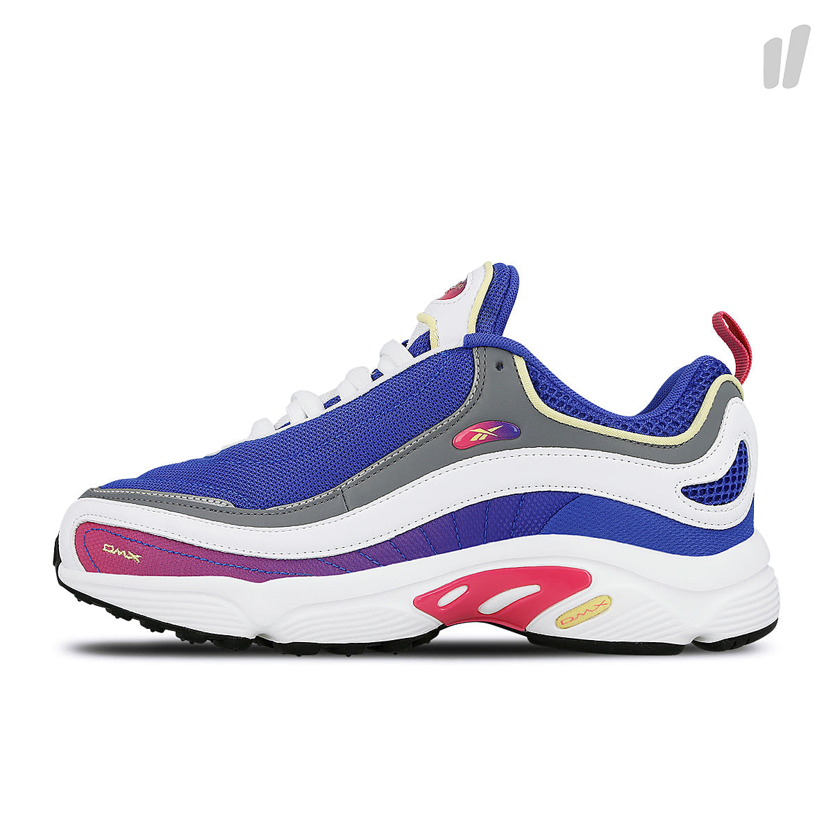 Reebok daytona dmx mu Crushed Cobalt / Yellow Low Top Sneakers CN8387 | Overkill