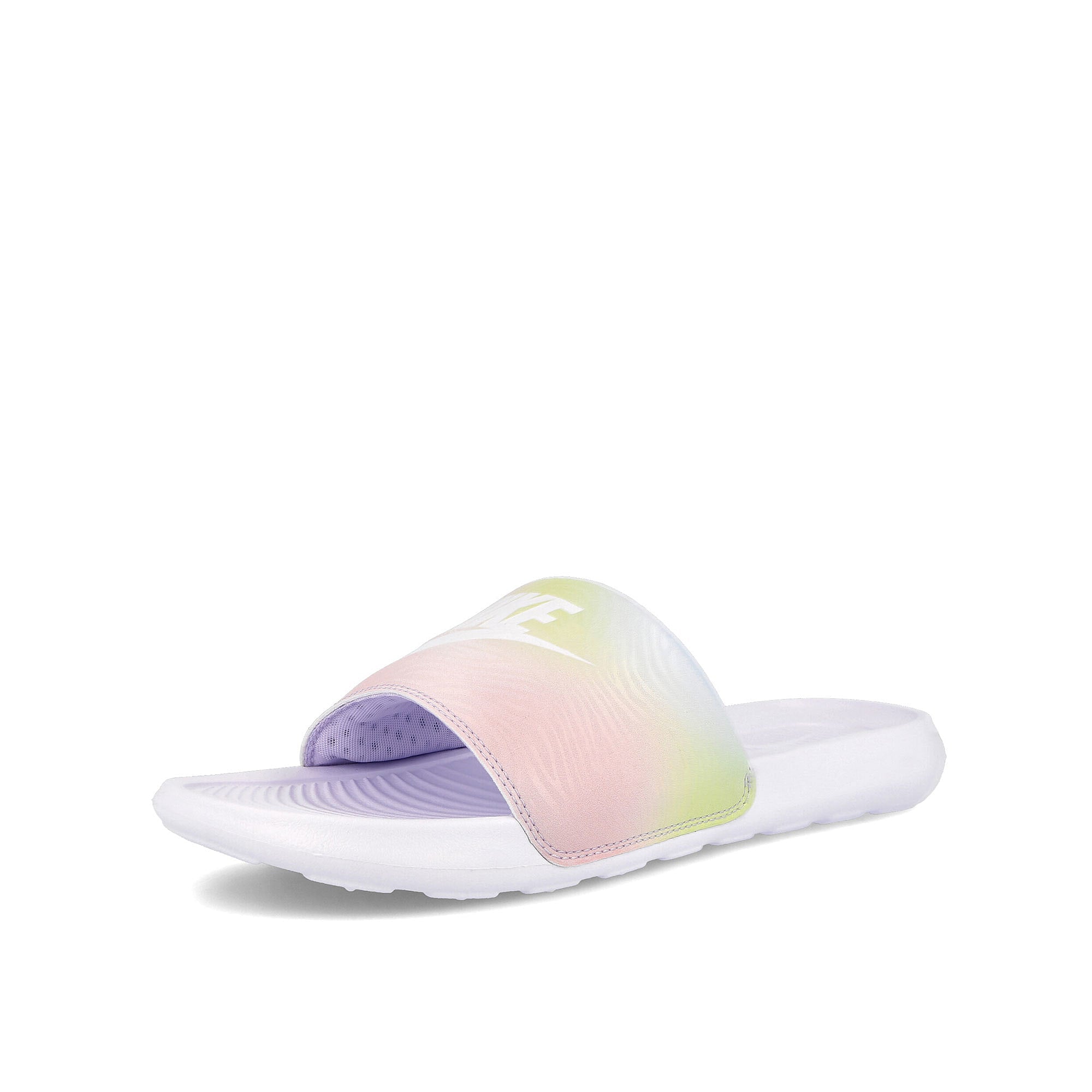 Nike wmns victori one slide Pure Violet-White - White Slides, Sandals & Slippers Close Up | Overkill