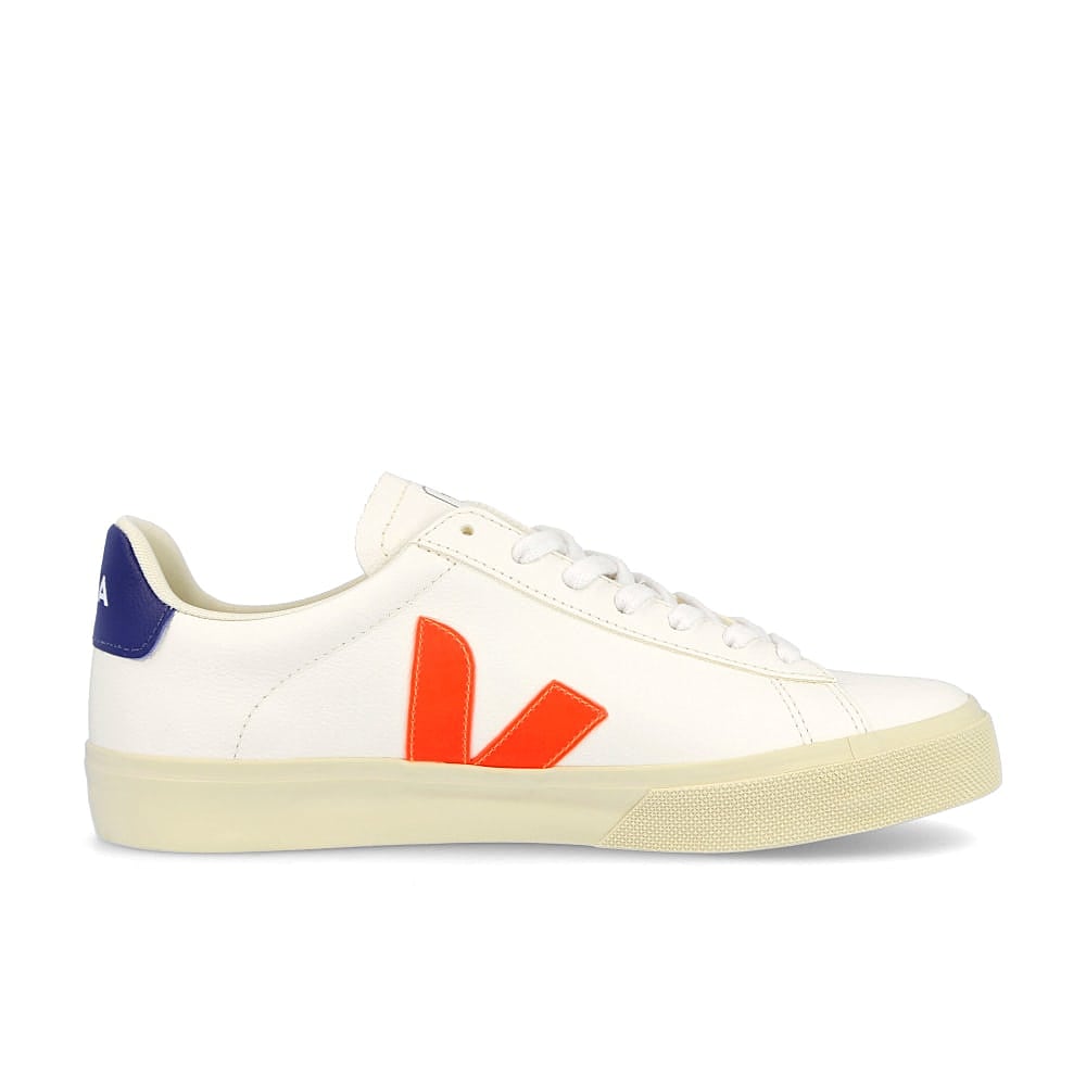 Veja wmns campo chromefree White-Orange Fluo-Cobalt Sneakers Silhouette | Overkill
