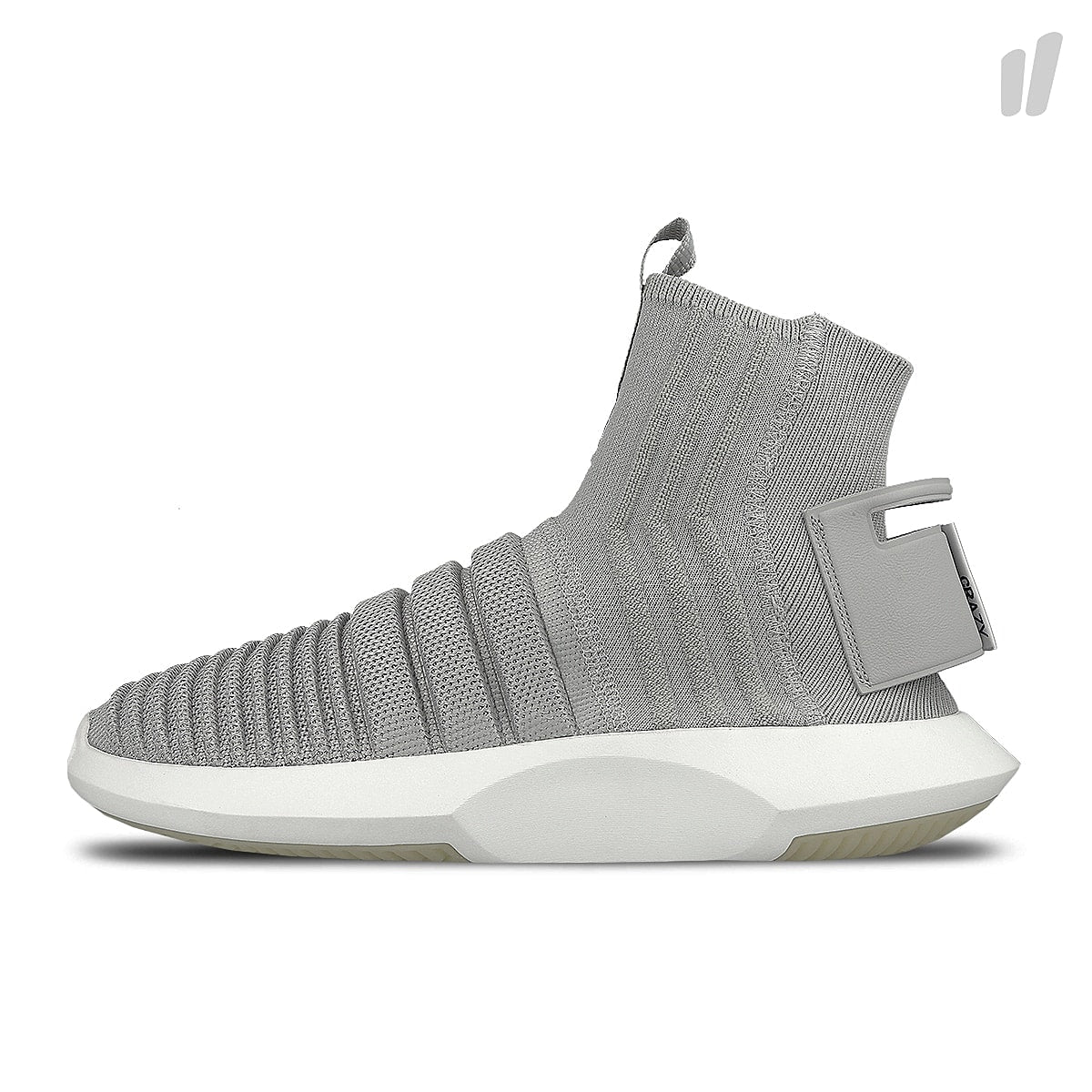 adidas crazy 1 adv sock primeknit Grey Two-Grey Two-Real Purple Socks CQ0984 | Overkill