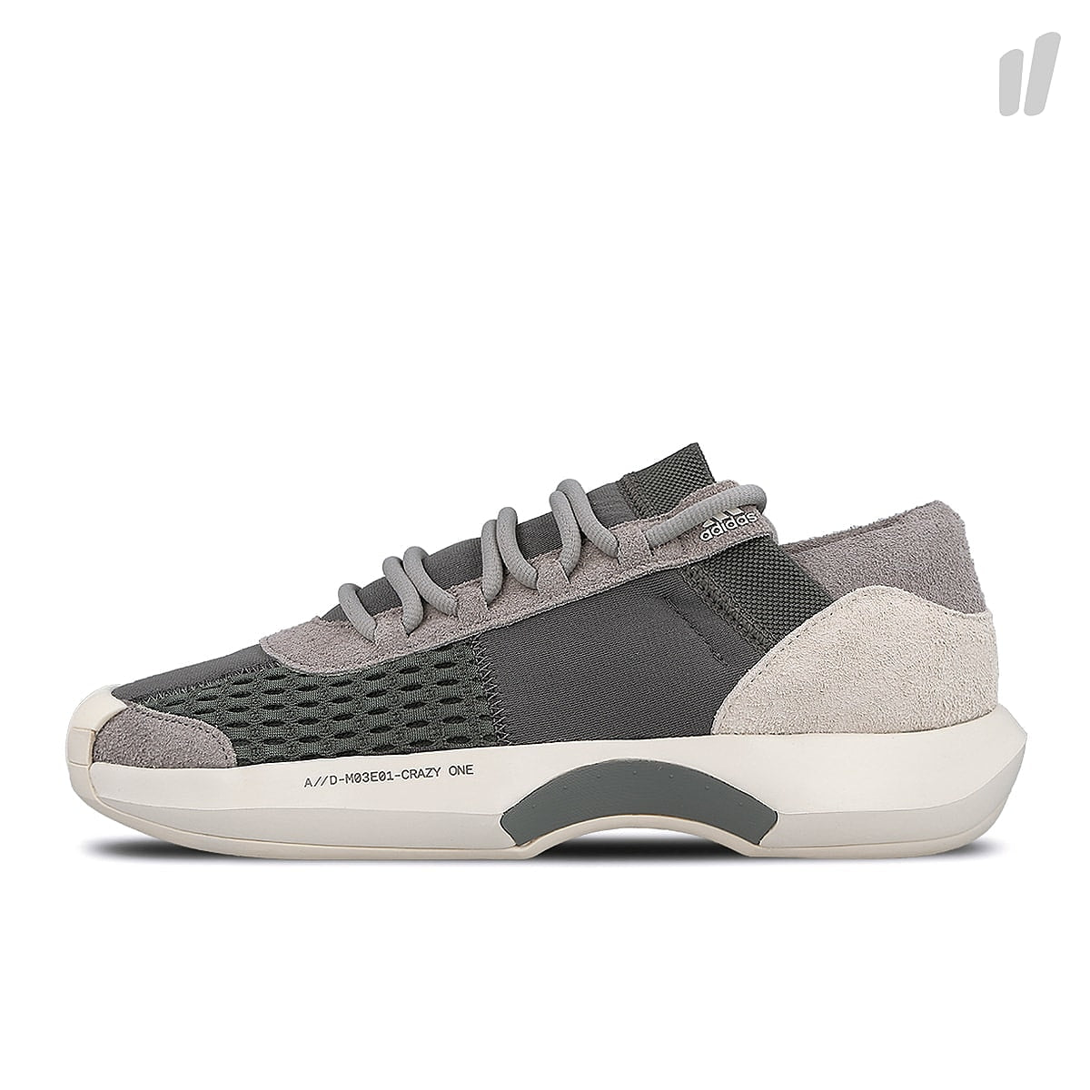adidas consortium crazy 1 a // d Grey Heather-Grey Four-Power Red Sneakers CQ1868 | Overkill