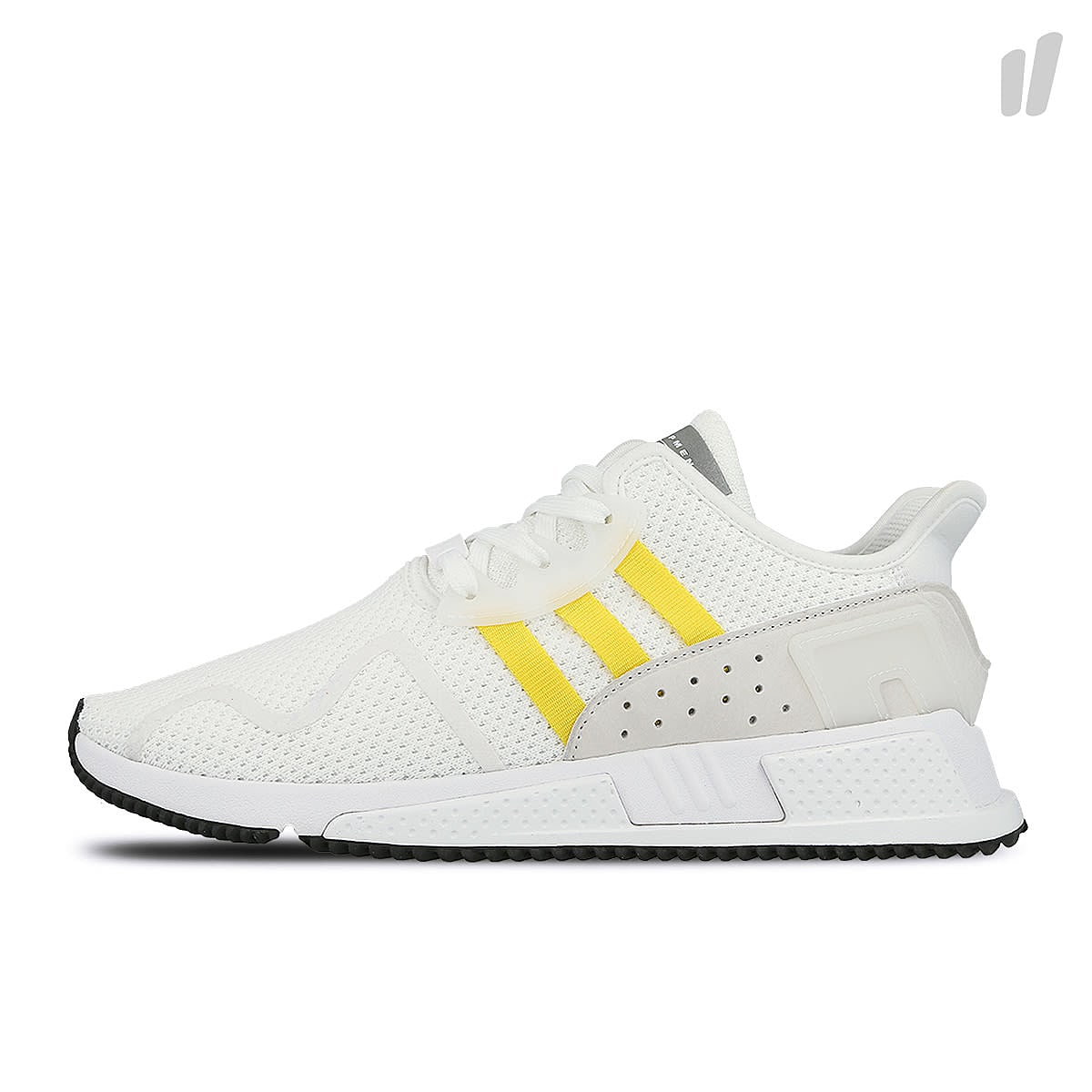 adidas equipment cushion adv Footwear White-Equipment Yellow-Silver Metallic Sneakers CQ2375 | Overkill