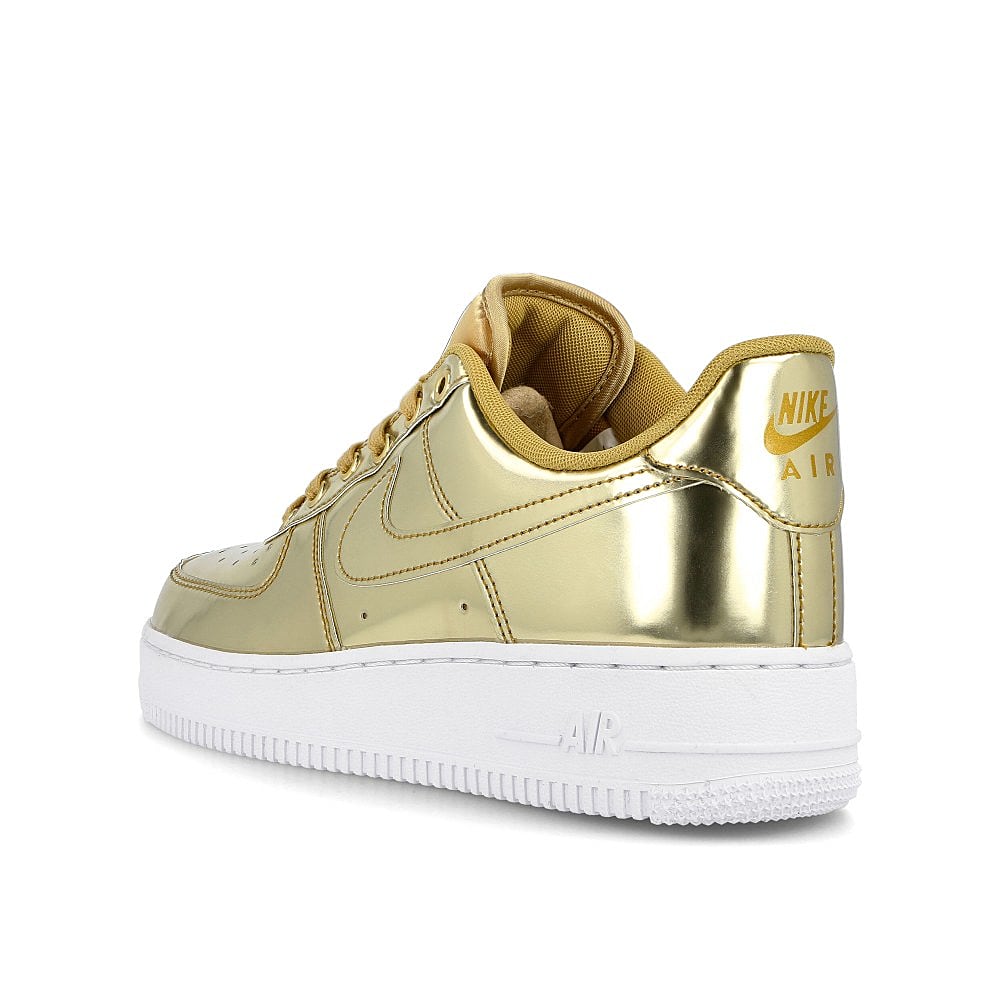 Nike wmns air force 1 sp Metallic Gold-Club Gold - White Low Top Sneakers Material | Overkill