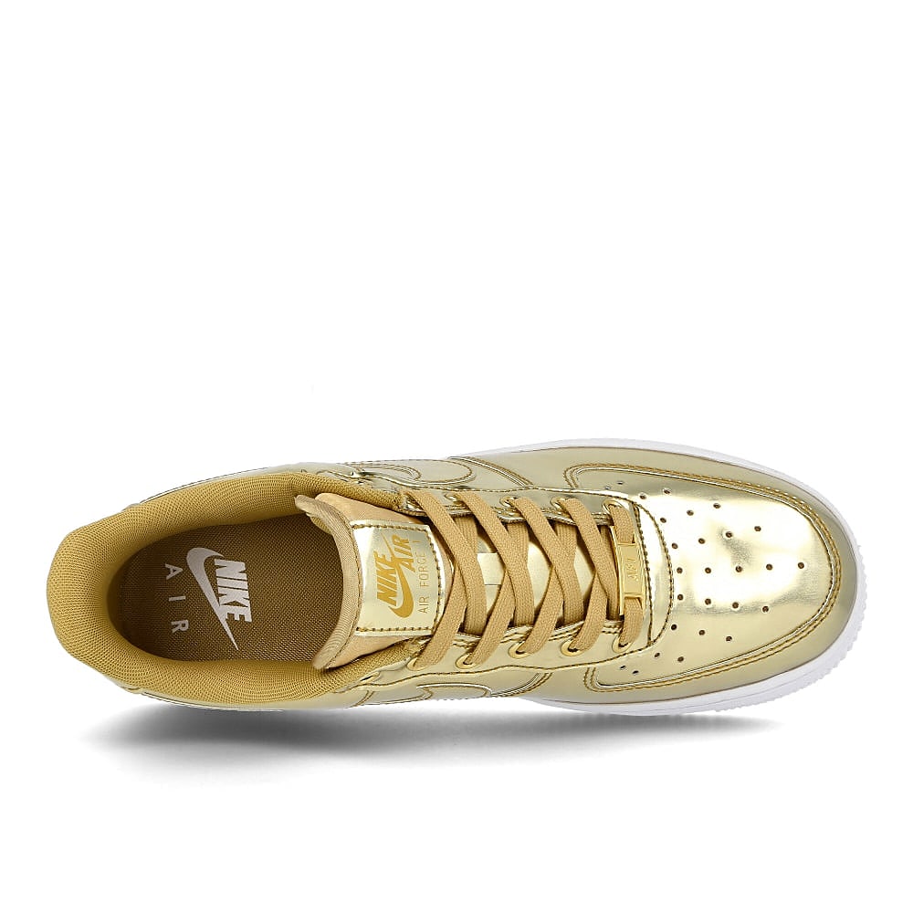Nike wmns air force 1 sp Metallic Gold-Club Gold - White Low Top Sneakers Detailfoto | Overkill