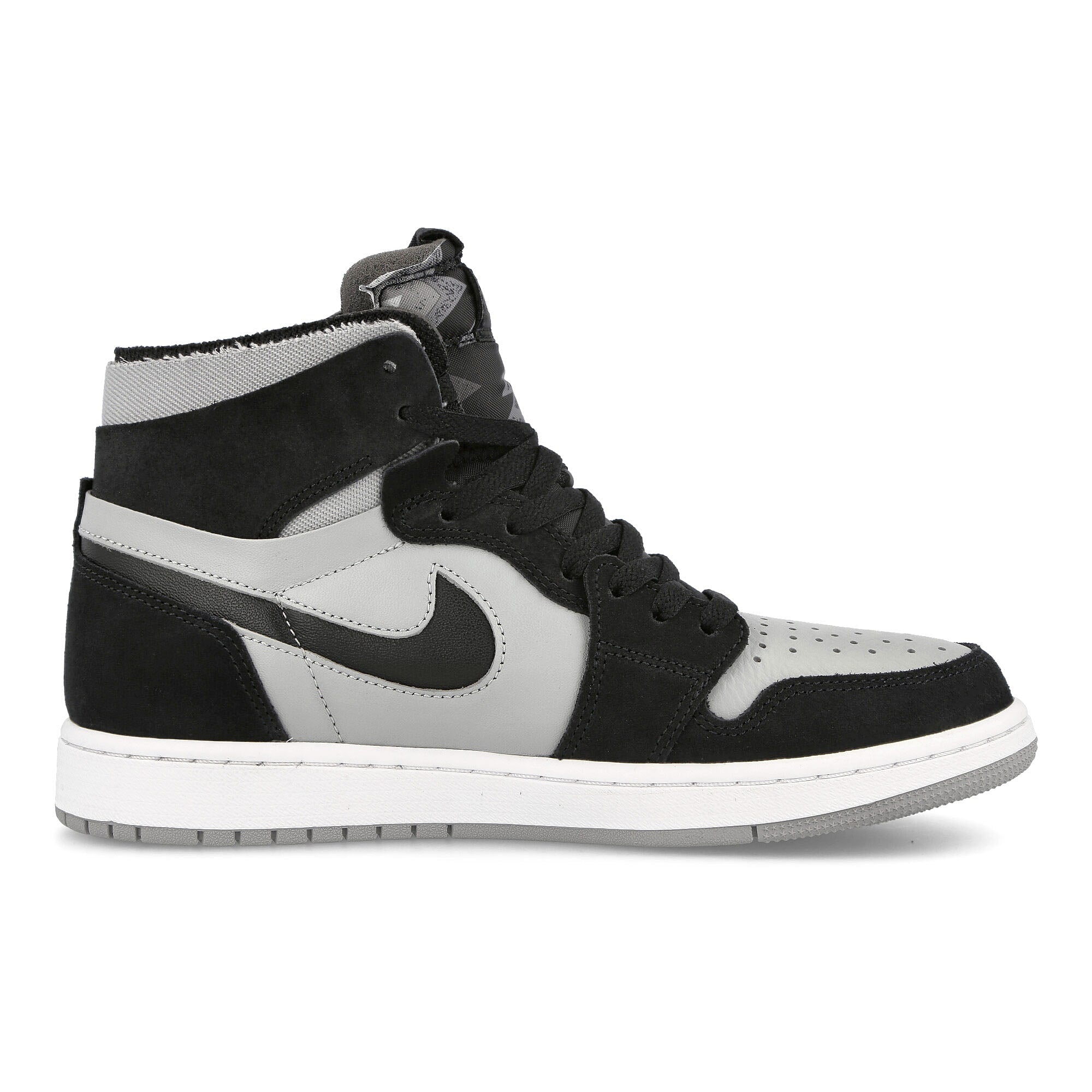 Jordan Air Jordan 1 Zoom Air Comfort Black-White - Light Smoke Grey High Top Sneakers Silhouette | Overkill