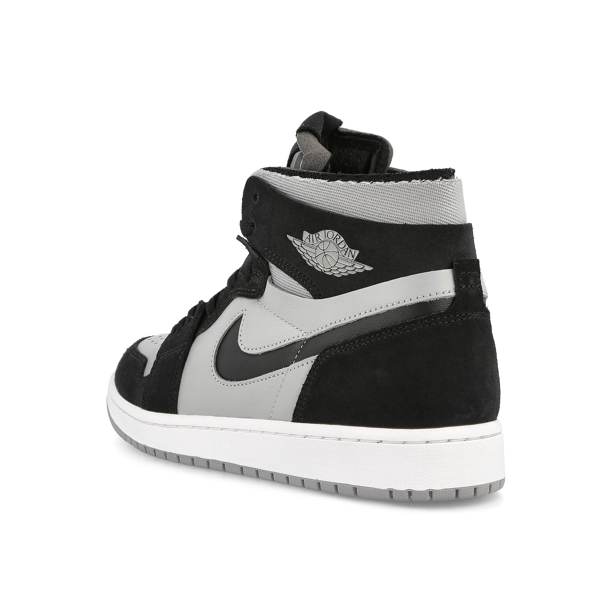 Jordan Air Jordan 1 Zoom Air Comfort Black-White - Light Smoke Grey High Top Sneakers Material | Overkill