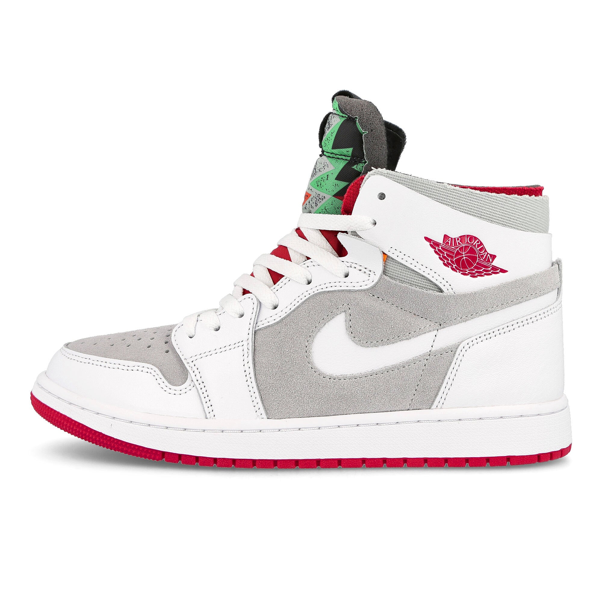 Jordan Air Jordan 1 Zoom Air Comfort White / True Red - Light Silver - Dark Concord High Top Sneakers CT0978 100 | Overkill