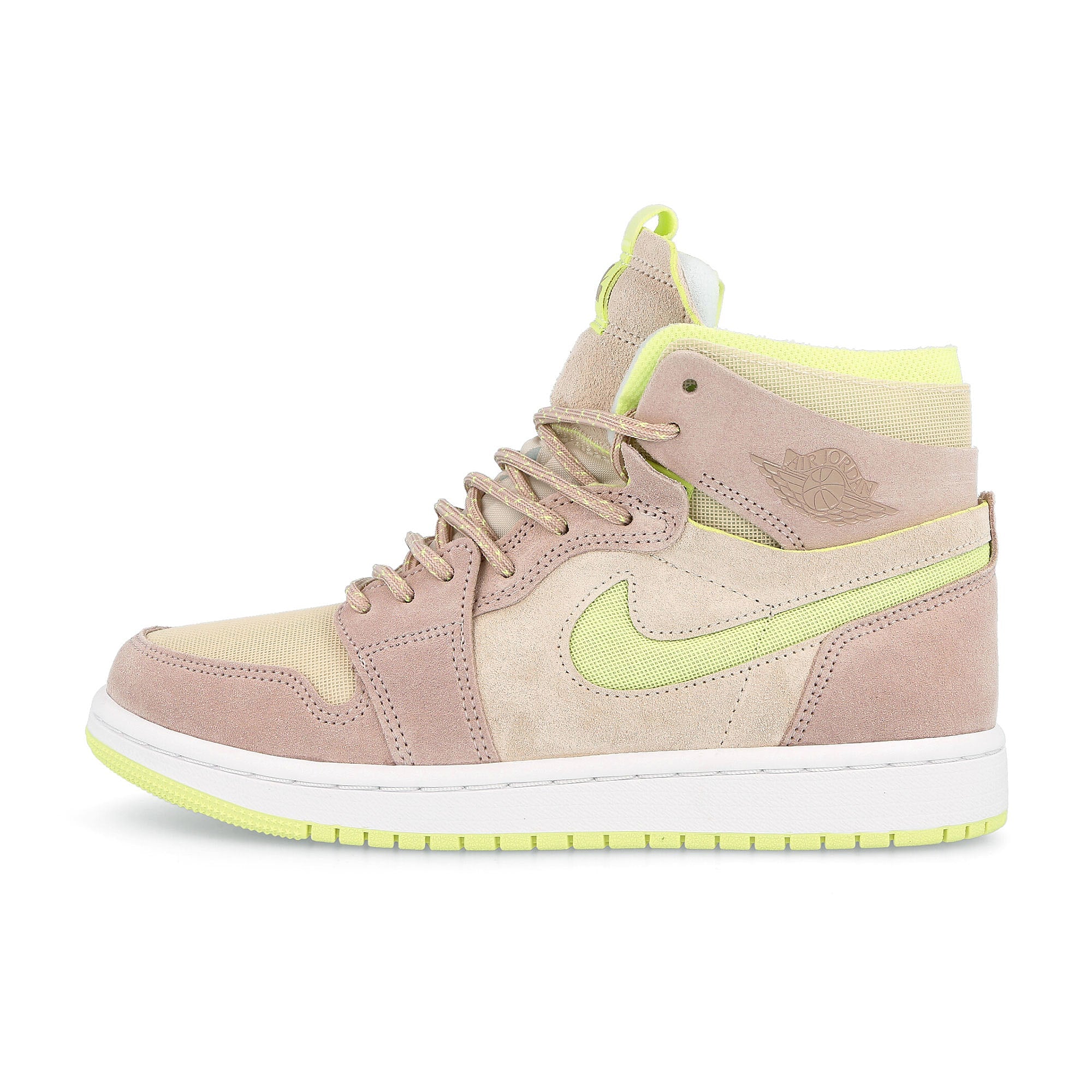 Jordan Wmns Air Jordan 1 Zoom Air Comfort Pearl White / Fossil - Light Lemon Twist - White CT0979 200 | Overkill