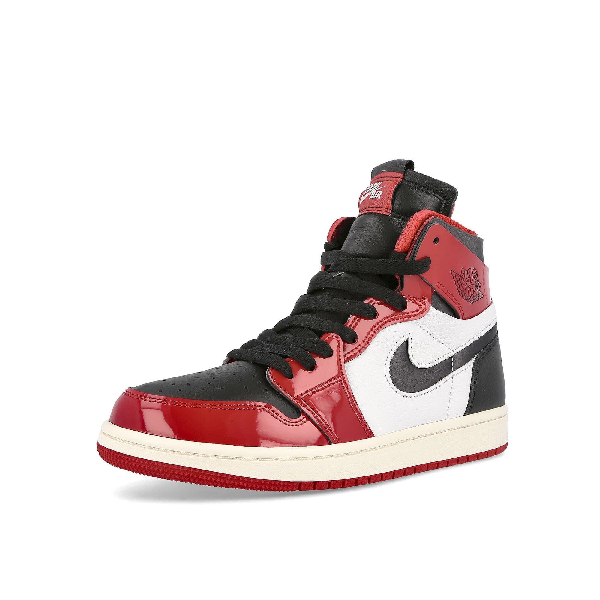Jordan Wmns Air Jordan 1 Zoom Air Comfort Gym Red / Sail - White - Black Sneakers Close Up | Overkill