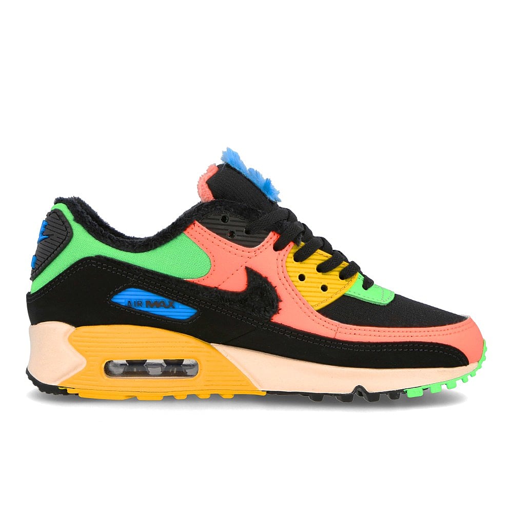 Nike wmns air max 90 premium Atomic Pink-Black - Laser Blue - Solar Flare Sneakers Silhouette | Overkill