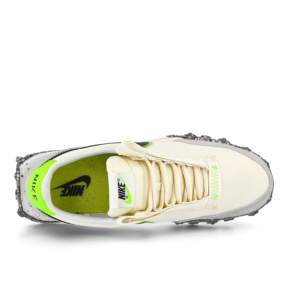 Nike wmns waffle racer crater Pale Ivory-Black - Electric Green Sneakers Detailfoto | Overkill