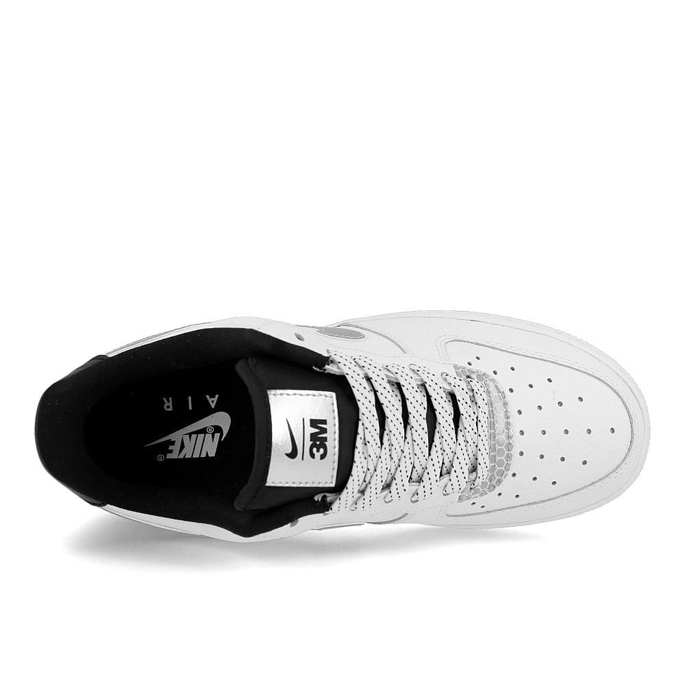 Nike air force 1 07 lv8 Summit White-Summit White - Black Low Top Sneakers Detailfoto | Overkill
