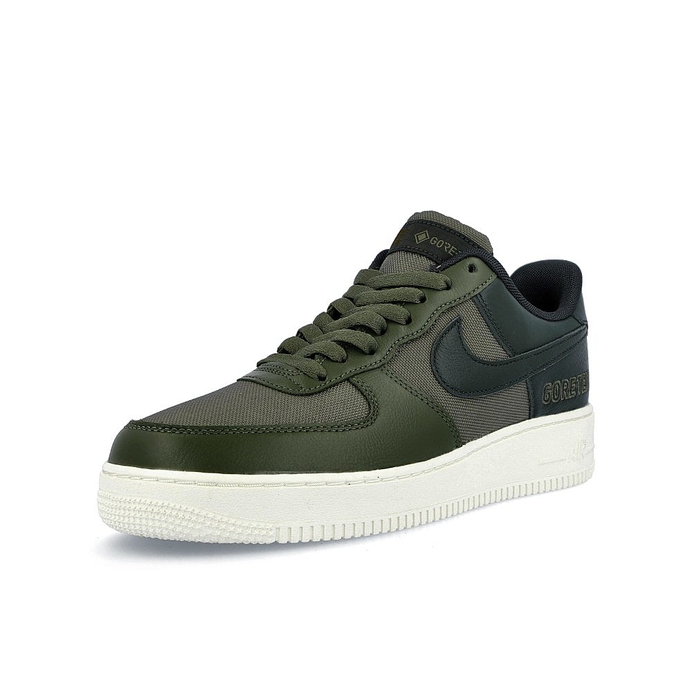Nike air force 1 gtx Medium Olive-Deepest Green - Sail Low Top Sneakers Close Up | Overkill