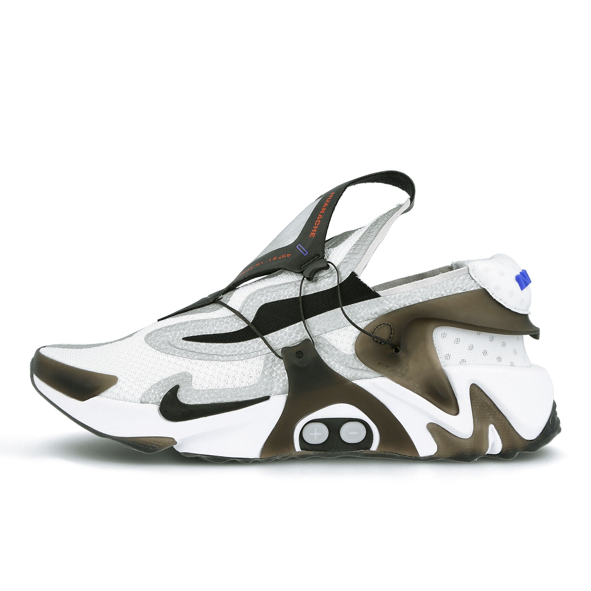 Nike adapt huarache White / Black - Bright Crimson - Racer Blue Low Top Sneakers CT4092 110 | Overkill