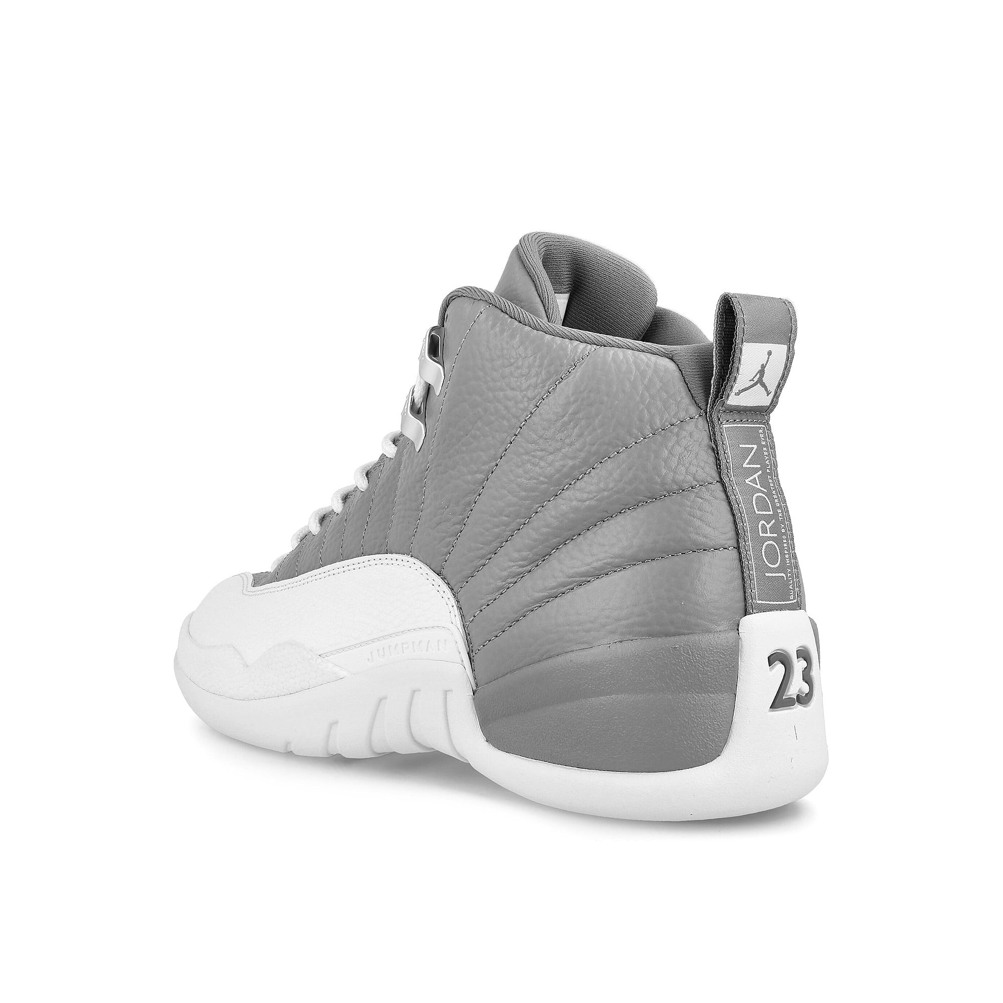 Jordan Air Jordan 12 Retro Stealth / White - Cool Grey Mid Top Sneakers Material | Overkill