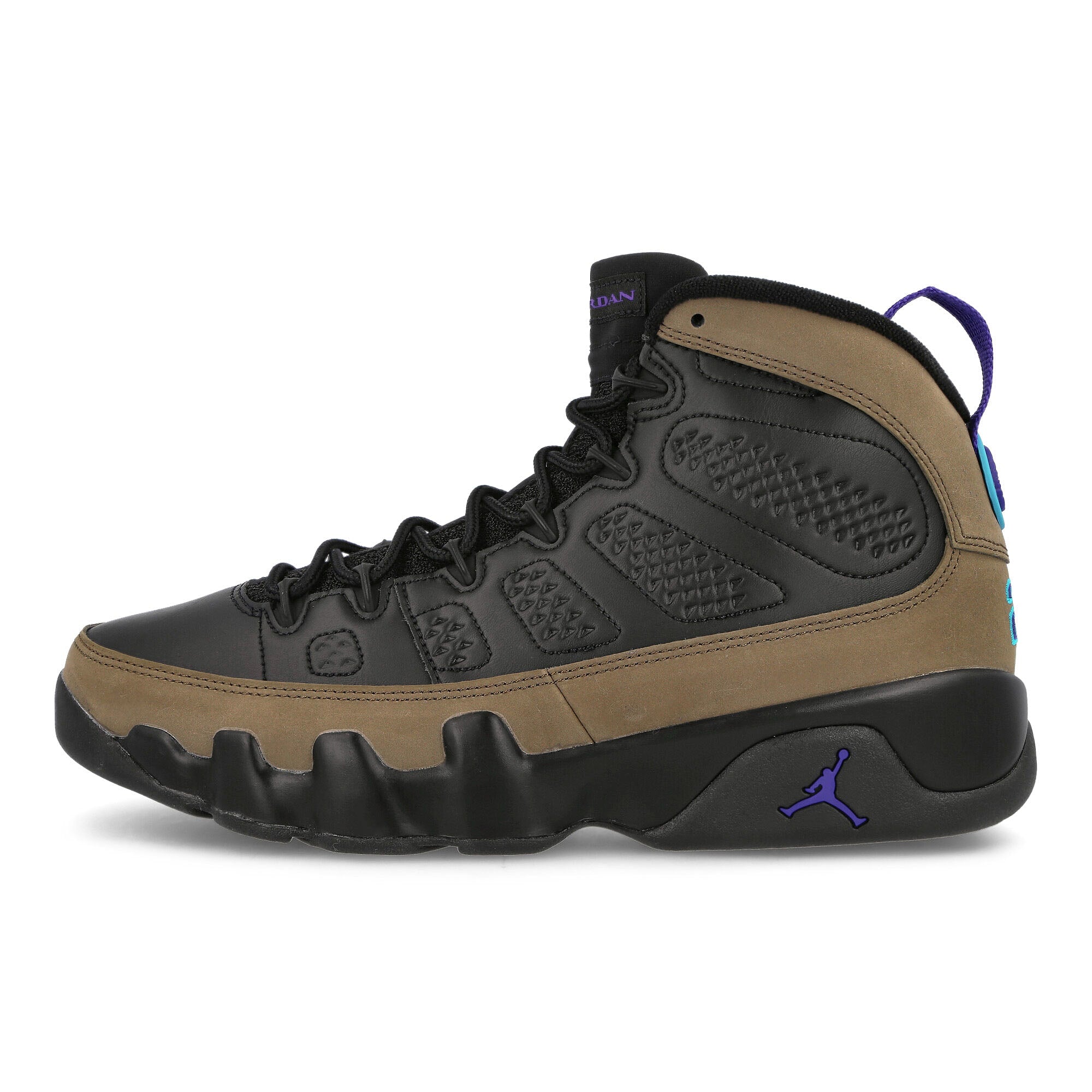 Jordan Air Jordan 9 Retro Black-Bright Concord - Light Olive Sneakers CT8019 034 | Overkill