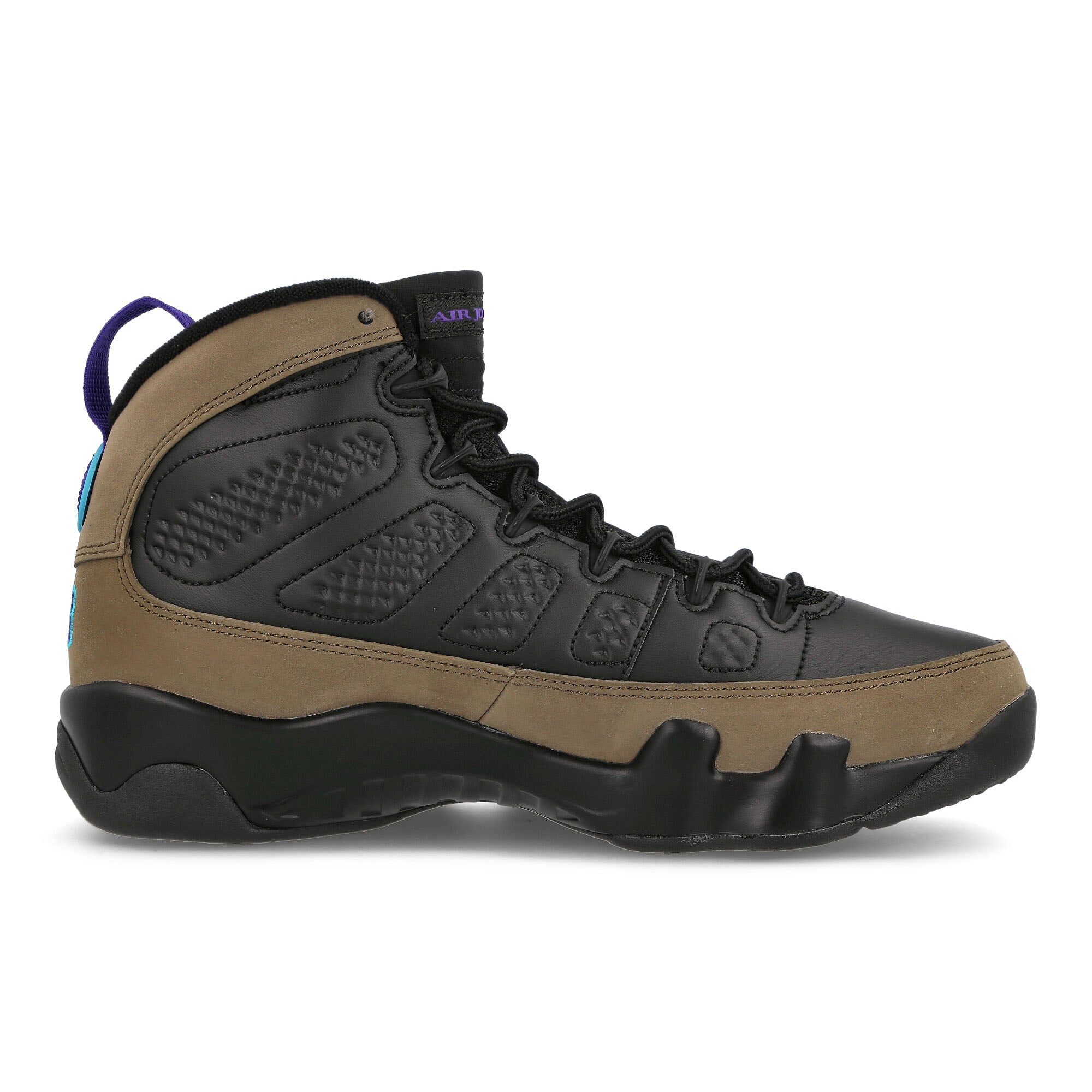 Jordan Air Jordan 9 Retro Black-Bright Concord - Light Olive Sneakers Silhouette | Overkill