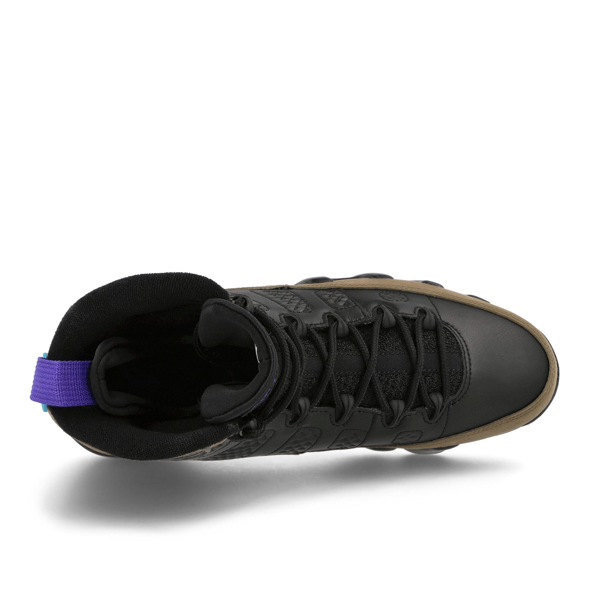Jordan Air Jordan 9 Retro Black-Bright Concord - Light Olive Sneakers Detailfoto | Overkill