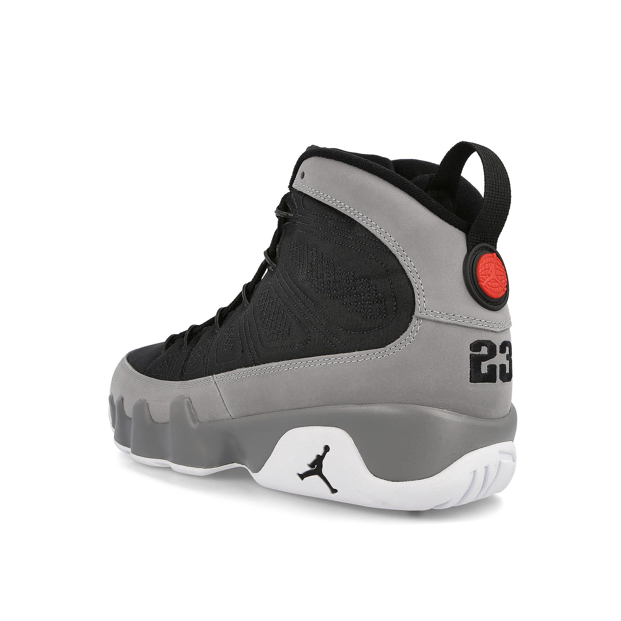 Jordan Air Jordan 9 Retro Black / University Red - Particle Grey - White Sneakers Material | Overkill