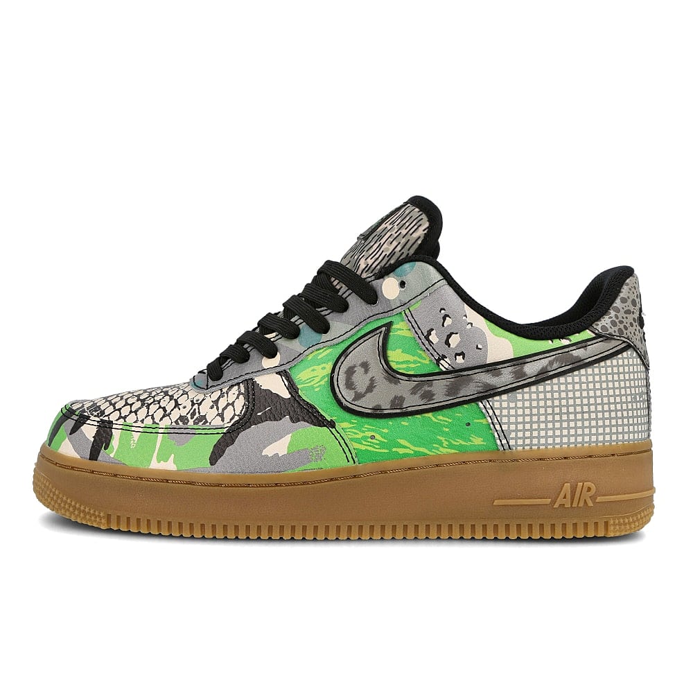 Nike air force 1 07 qs Black-Black - Green Spark - Gum Light Brown Low Top Sneakers CT8441 002 | Overkill