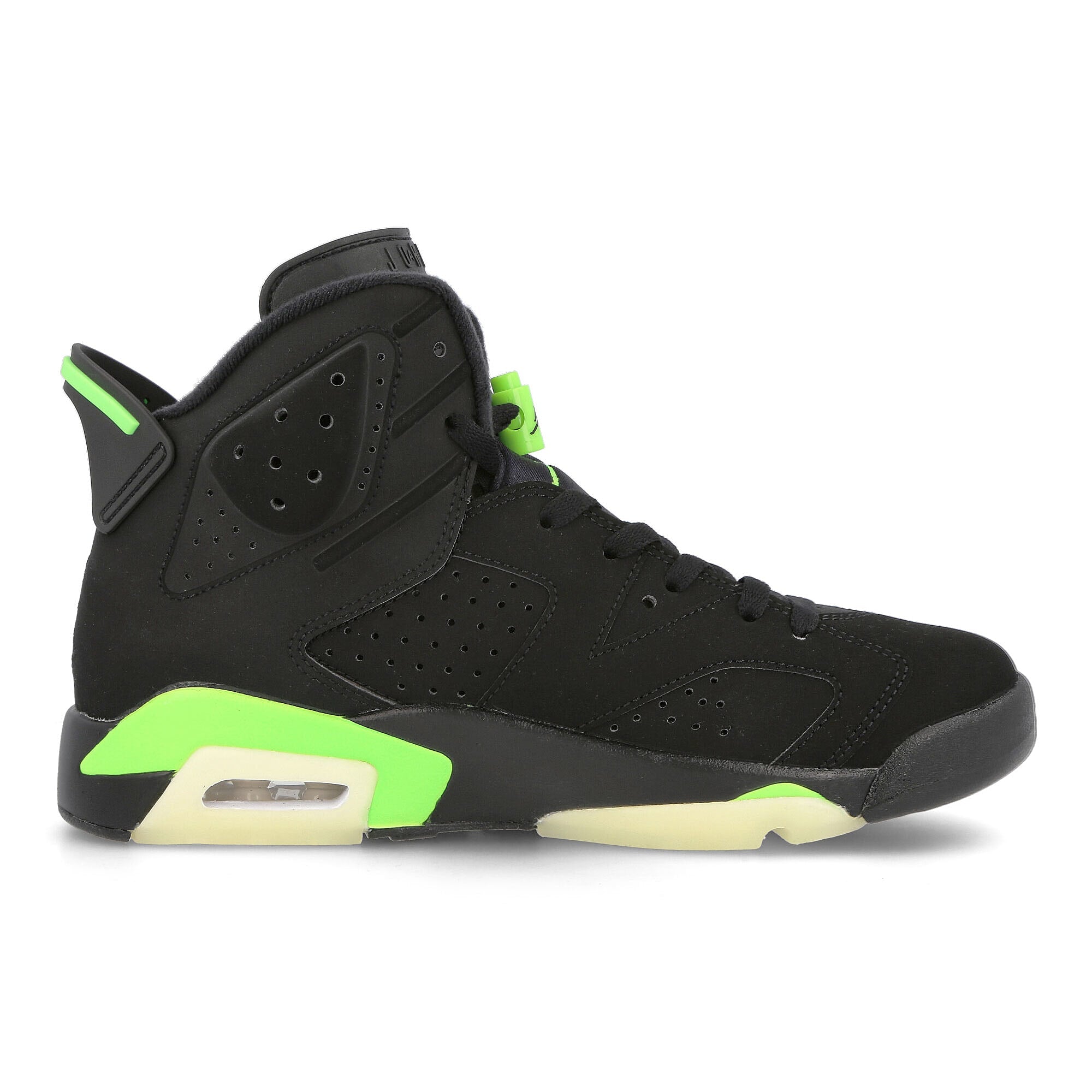 Jordan Air Jordan 6 Retro Black / Electric Green Material | Overkill