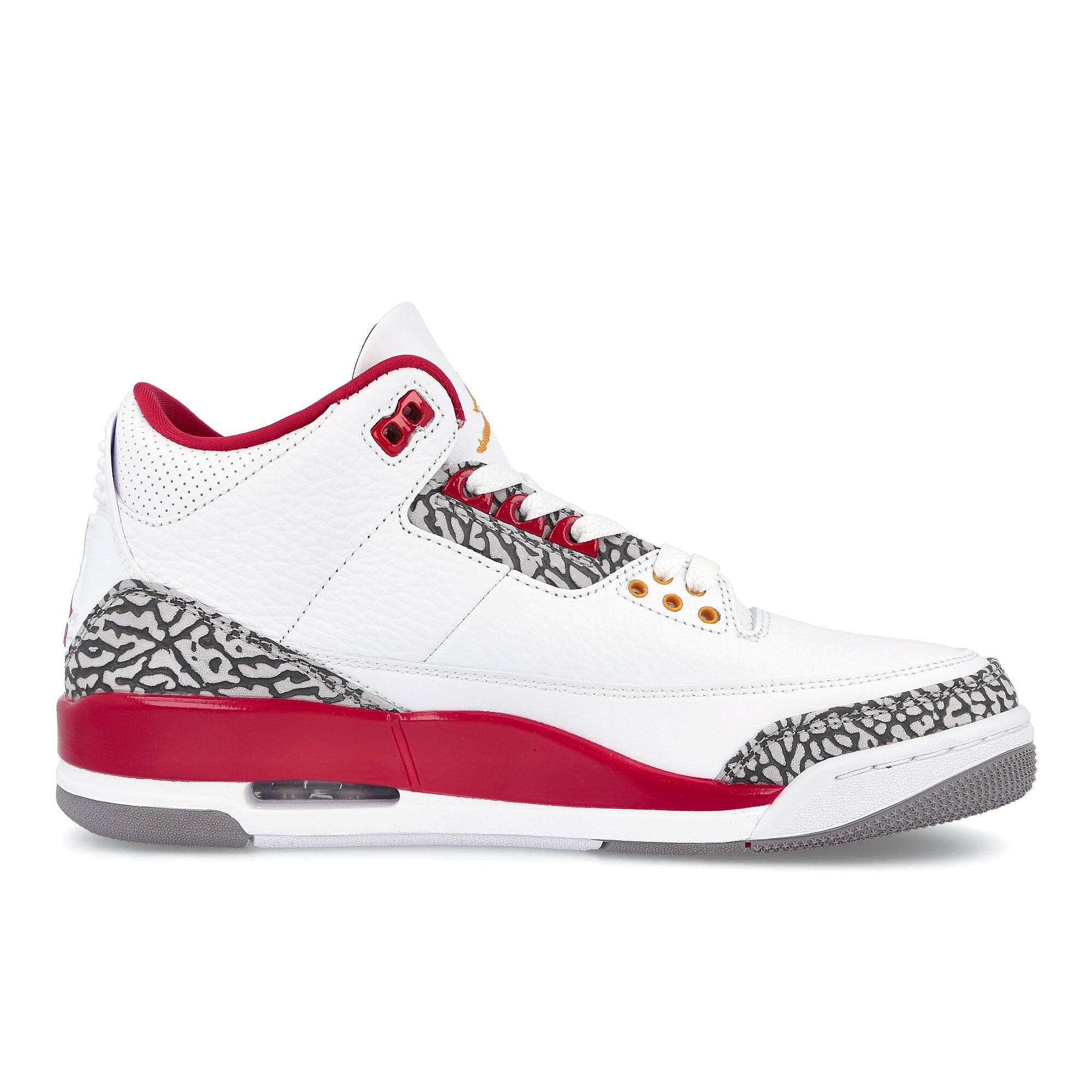 Jordan Air Jordan 3 Retro White / Light Curry - Cardinal Red Material | Overkill