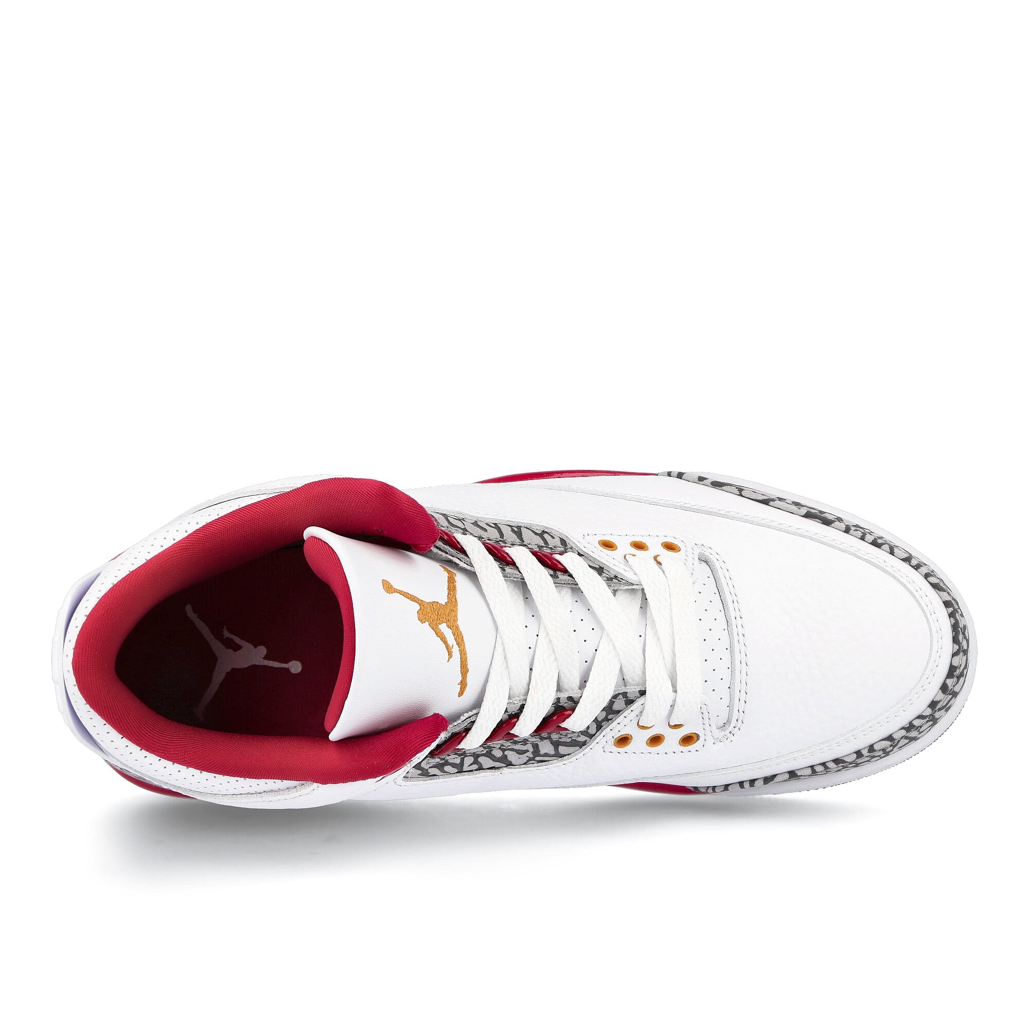 Jordan Air Jordan 3 Retro White / Light Curry - Cardinal Red Detail view 1 | Overkill