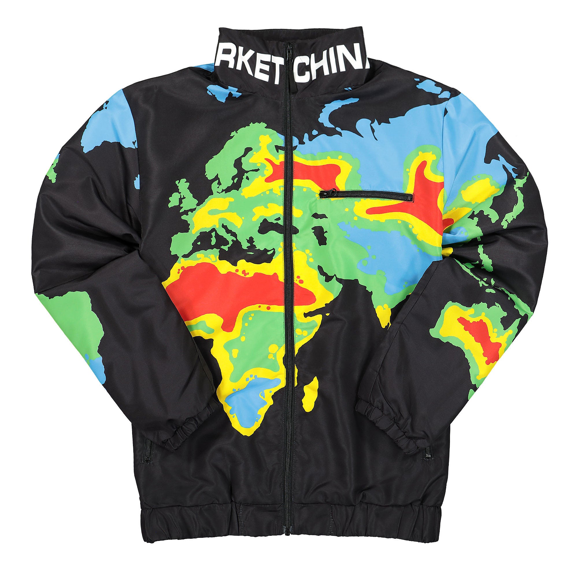 Market Polar Fleece Zip Jacket Black Windbreaker CTM1890023 / 0001 | Overkill