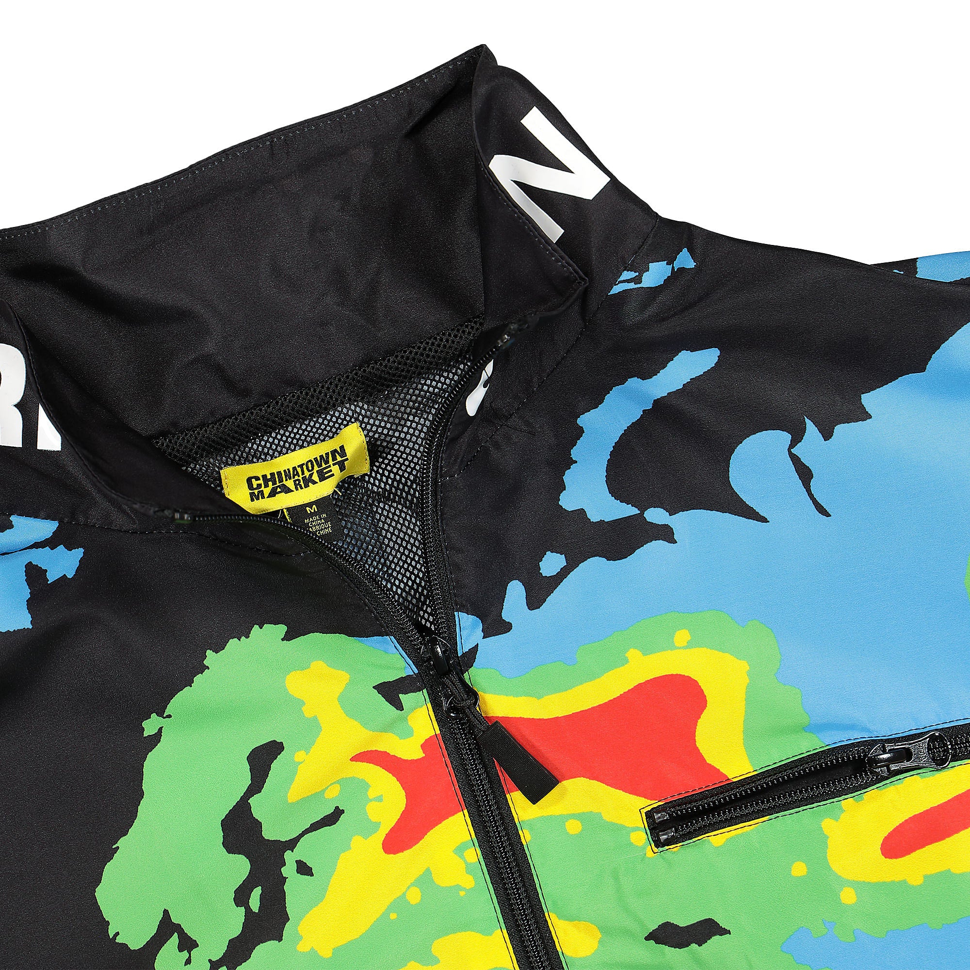 Market Polar Fleece Zip Jacket Black Windbreaker Detailfoto | Overkill