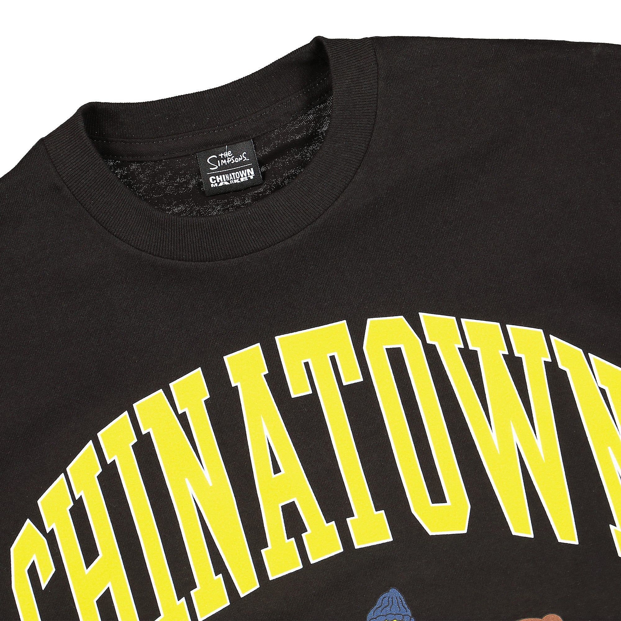 Chinatown Market The Simpsons x Chinatown Market Ha Ha Arc T-Shirt Black T-Shirts Close-up | Overkill