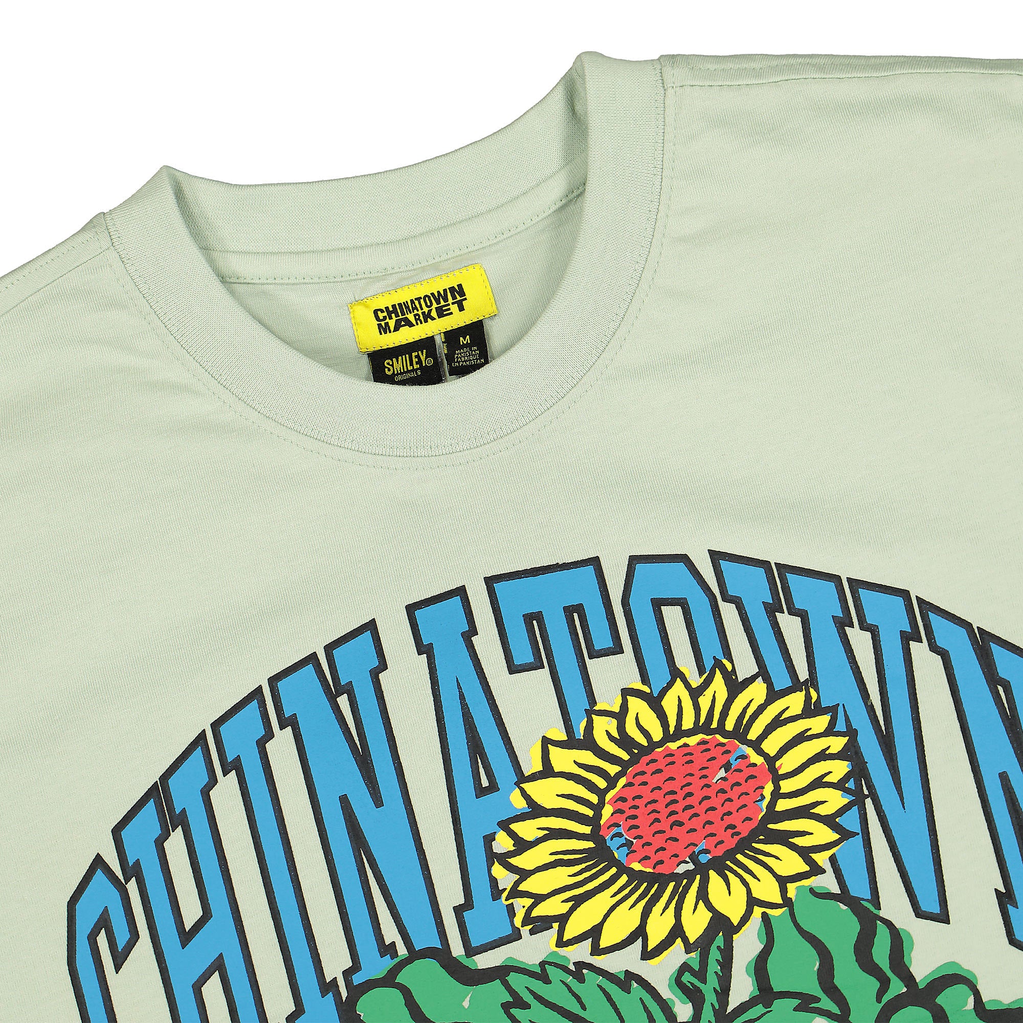 Market Smiley Planter Tee Tea Green T-Shirts Close-up | Overkill