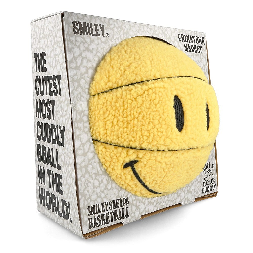 Chinatown Market Smiley Sherpa Basketball Yellow Basketballs Detailfoto | Overkill