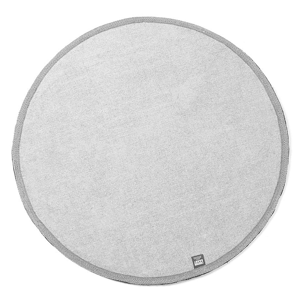 Chinatown Market Smiley Monochrome Rug 6 FT Black Carpets Material | Overkill