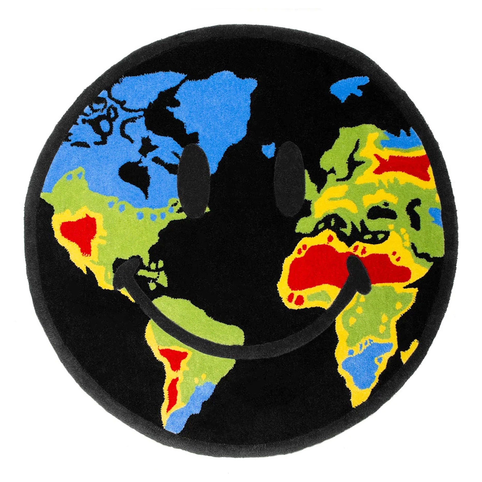 Market Smiley Rug Western Hemisphere 4 FT Black Carpets CTM260302 / 0001 | Overkill