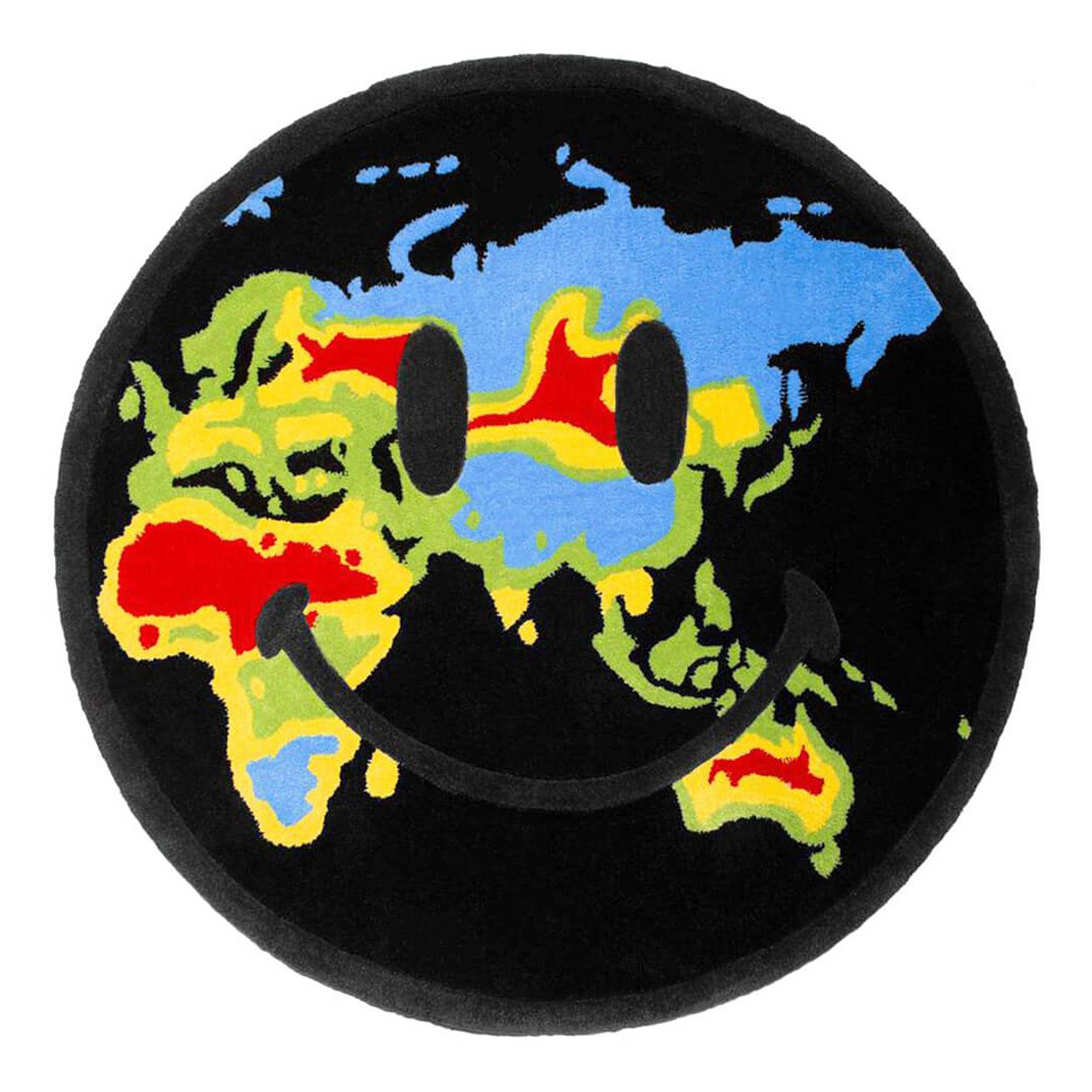 Market Smiley Rug Eastern Hemisphere 4 FT Black Carpets CTM260303 / 0001 | Overkill