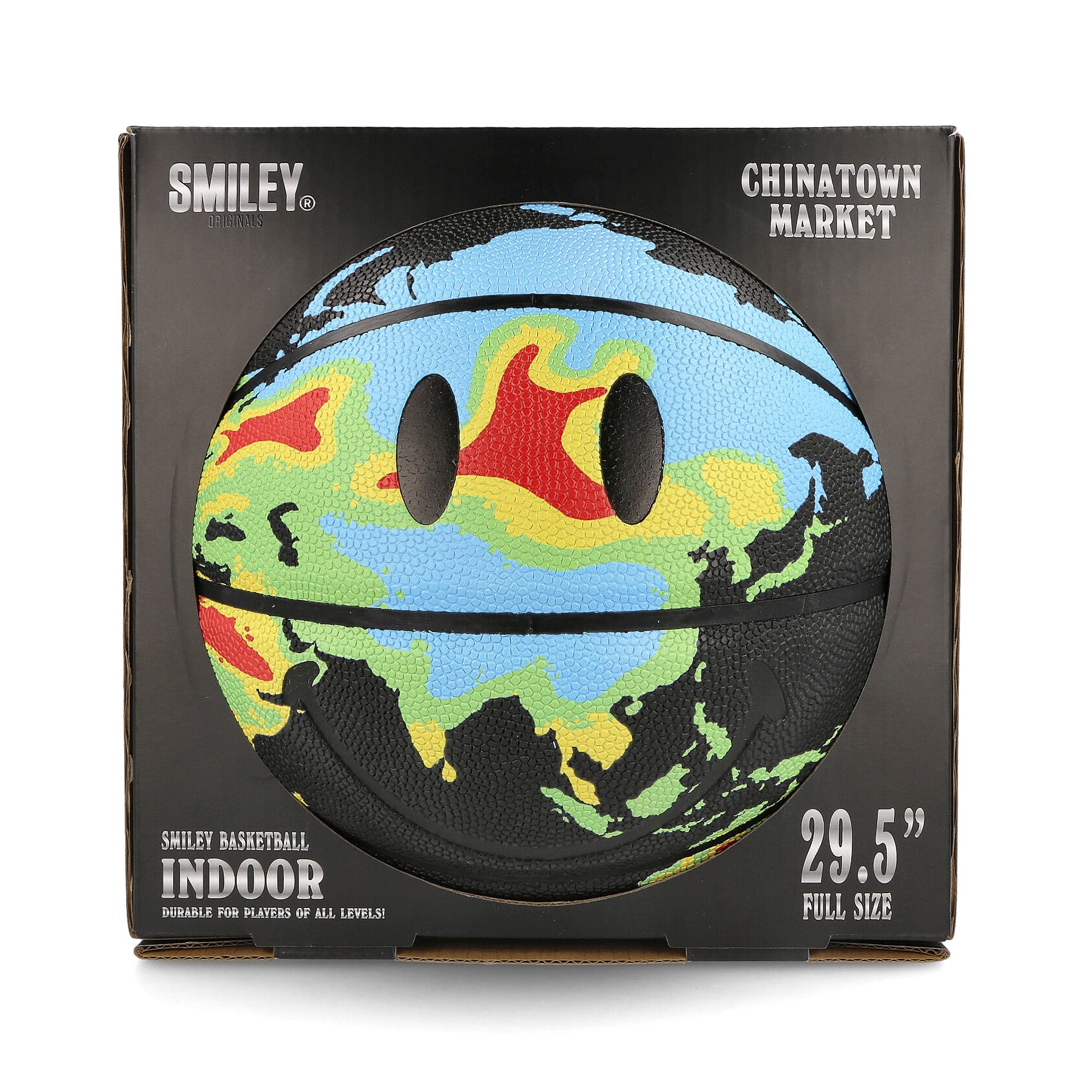 Market Smiley Global Citizen Ball Black Basketballs Close-up | Overkill