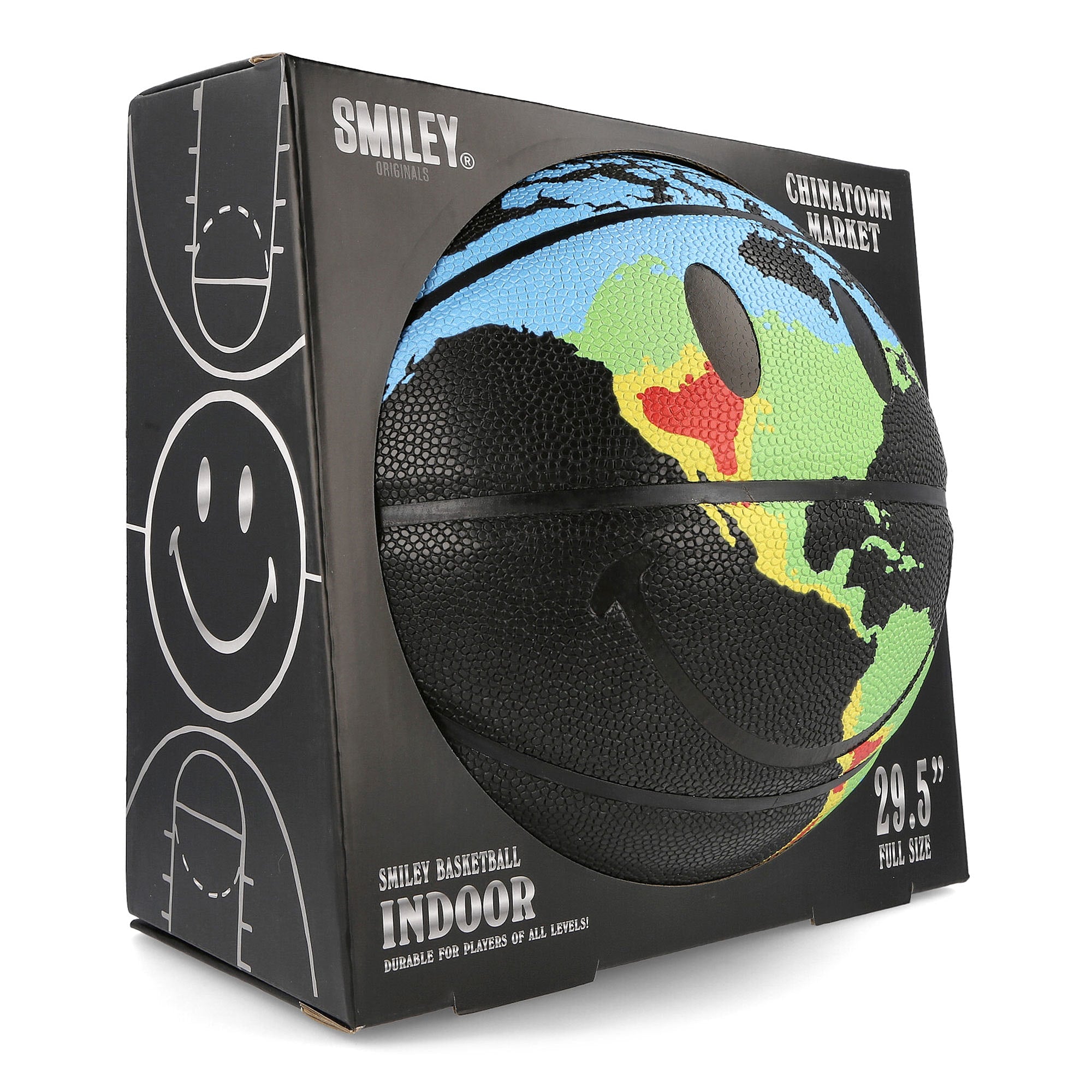 Market Smiley Global Citizen Ball Black Basketballs Detailfoto | Overkill